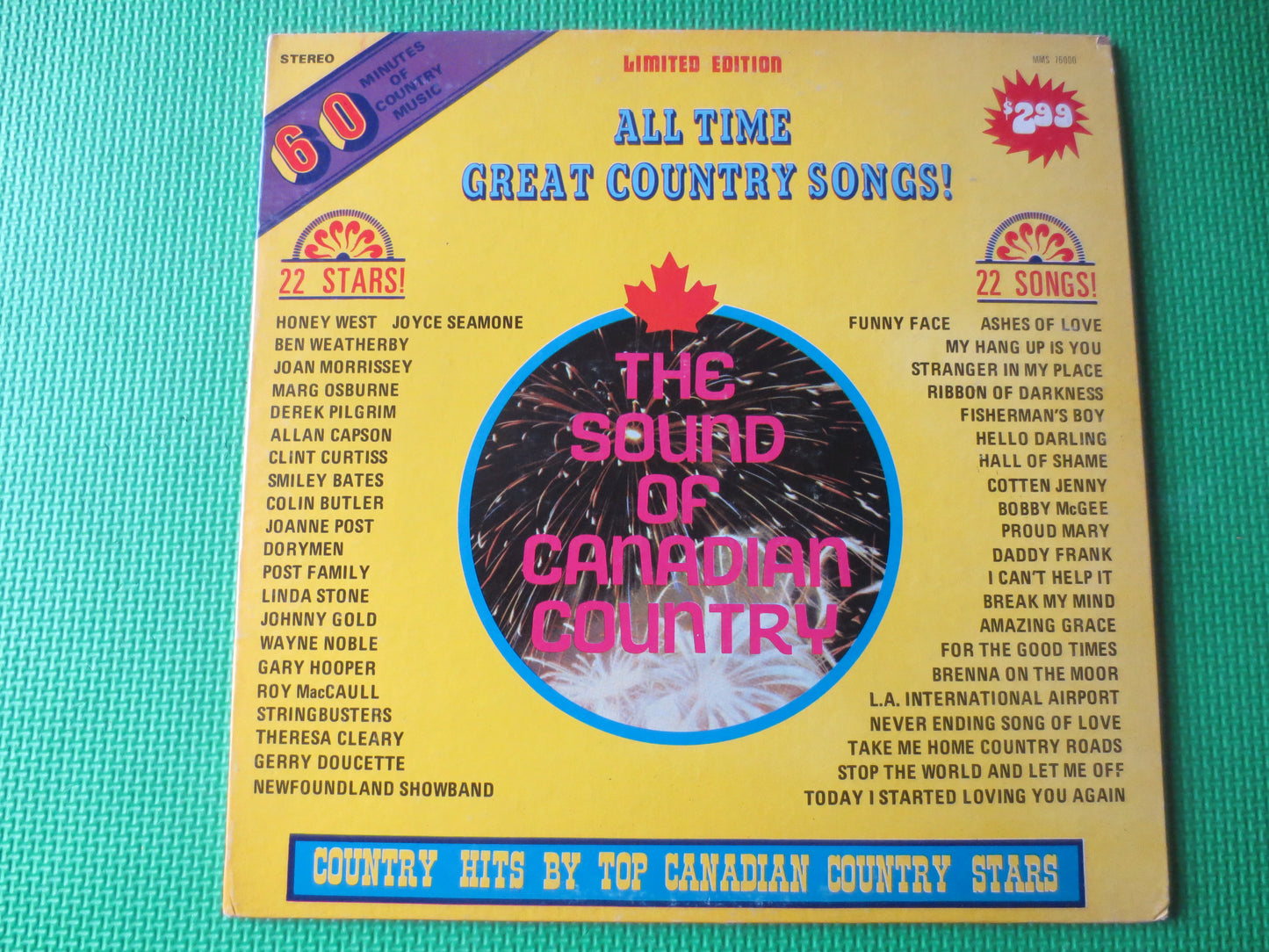 COUNTRY Records, Canadian COUNTRY, COUNTRY Hits, Country Albums, Country Music, Country Lp's, Vinyl Record, 1972 Records