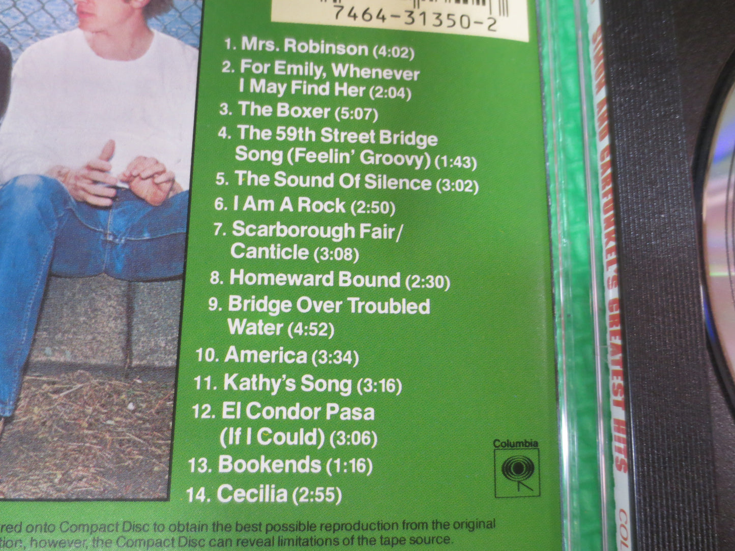 SIMON and GARFUNKEL, GREATEST Hits, Paul Simon Cd, Garfunkel Cd, Pop Music Cd, Music Cd, Cd Pop Music, Vintage Compact Disc