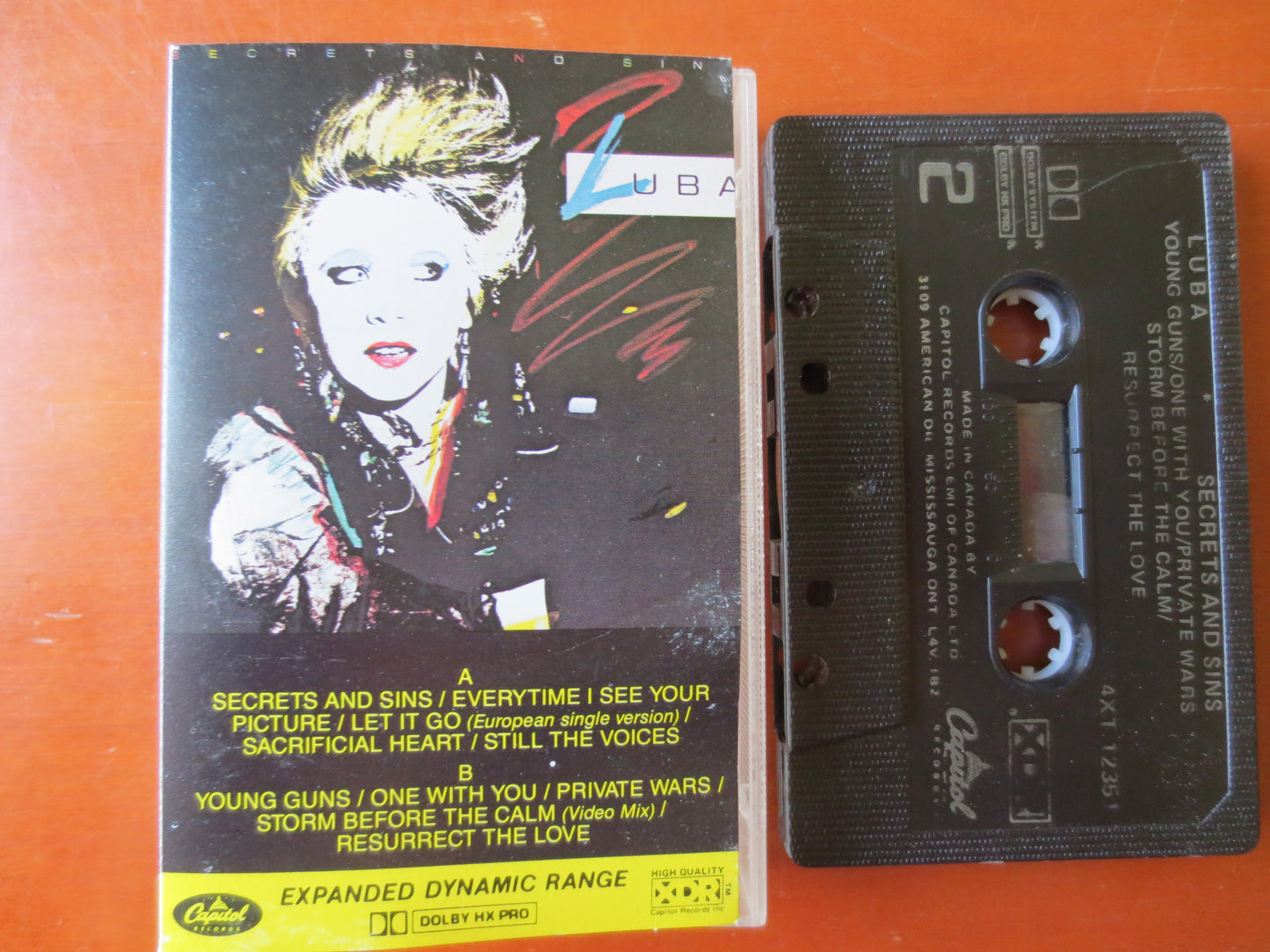 LUBA, SECRETS And SINS, Luba Tape, Luba Album, Tape Cassette, Luba Cassette, Music Cassette, Vintage Tapes, Cassette Music