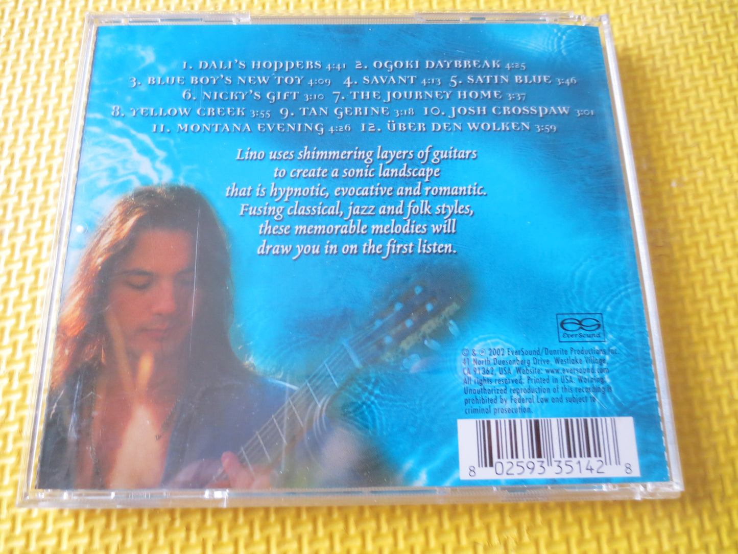 LINO, SATIN BLUE, Lino Cd, Lino Albums, Lino Music, Lino Songs, New Age Cd, Rock Cd, Electronic Cd, Cds, 2002 Compact Discs