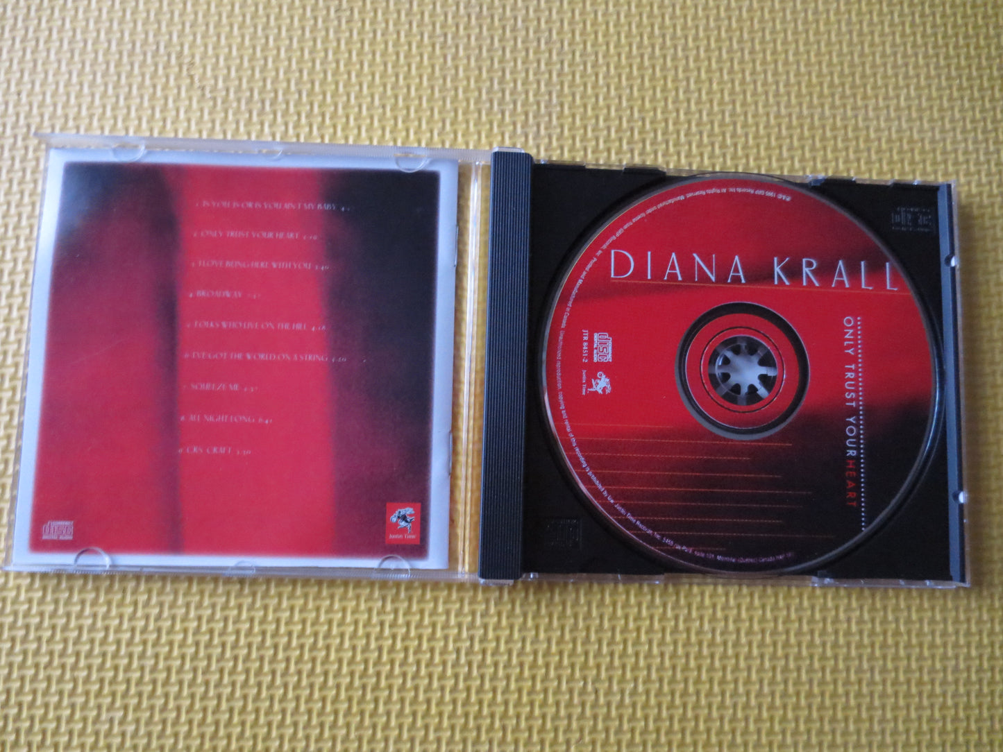 DIANA KRALL, Only Trust Your HEART, Diana Krall Cd, Jazz Music Cd, Piano Music, Diana Krall Lp, Piano Cds, 1995 Compact Discs