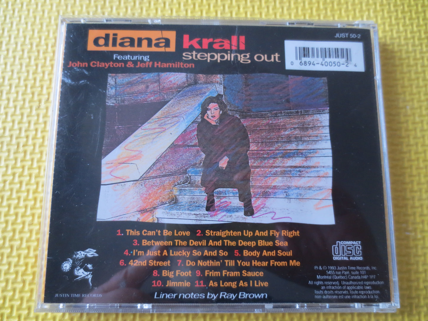 DIANA KRALL, STEPPING Out, Diana Krall Cd, Jazz Music Cd, Piano Music, Diana Krall Lp, Cd Jazz Music, Cds, 1993 Compact Discs