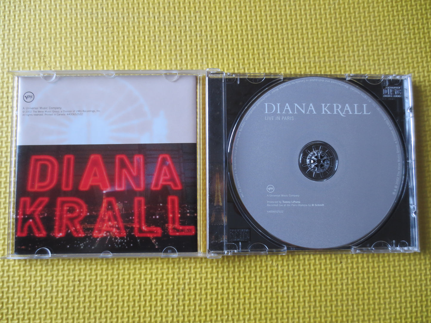 DIANA KRALL, LIVE in Paris, Diana Krall Cd, Jazz Music Cd, Piano Music, Diana Krall Lp, Cd Jazz Music, Cds, 2002 Compact Discs