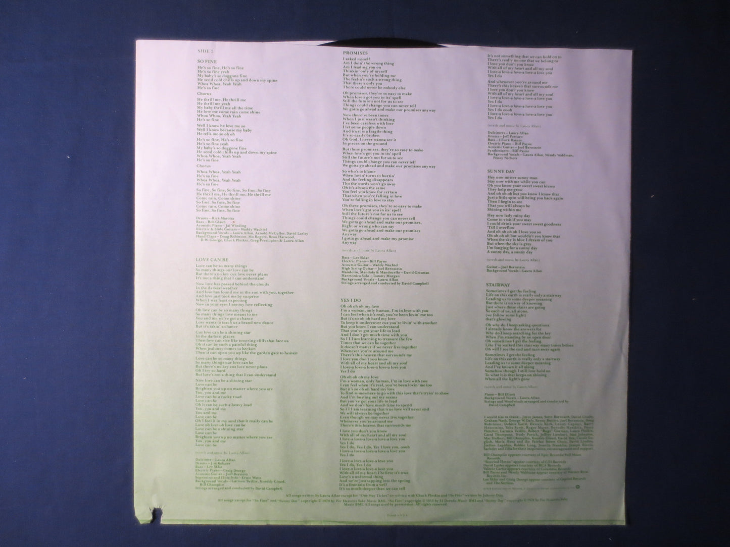 LAURA ALLAN, FOLK Records, Laura Allan Records, Laura Allan Album, Laura Allan Lp, Vinyl Records, Vinyl Lps, 1978 Records