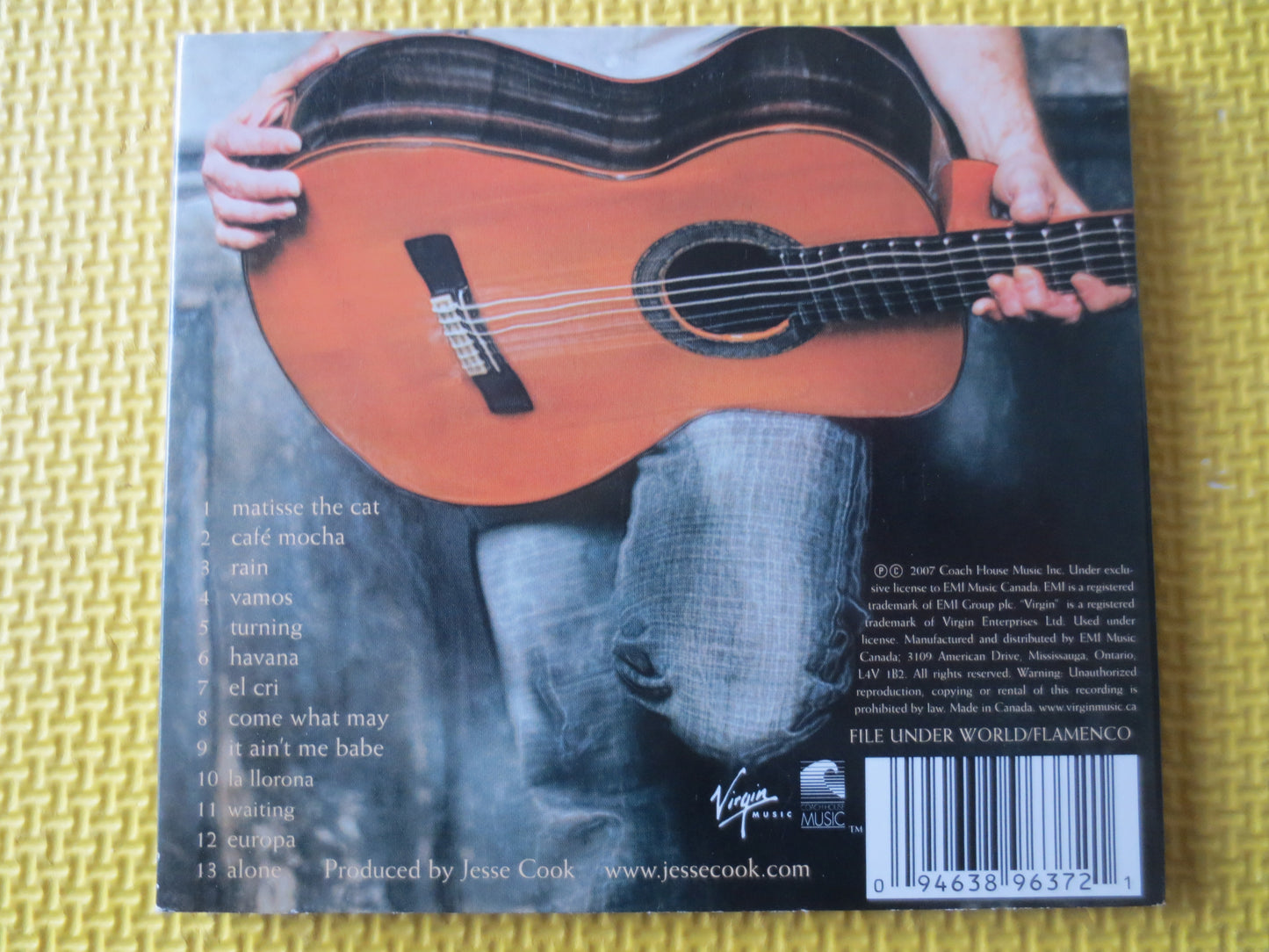 Vintage Cd, JESSE COOK, FRONTIERS, Jesse Cook Cd, Jesse Cook Albums, Jesse Cook Music, Jesse Cook Songs, Flamenco Guitar, Rock Compact Discs