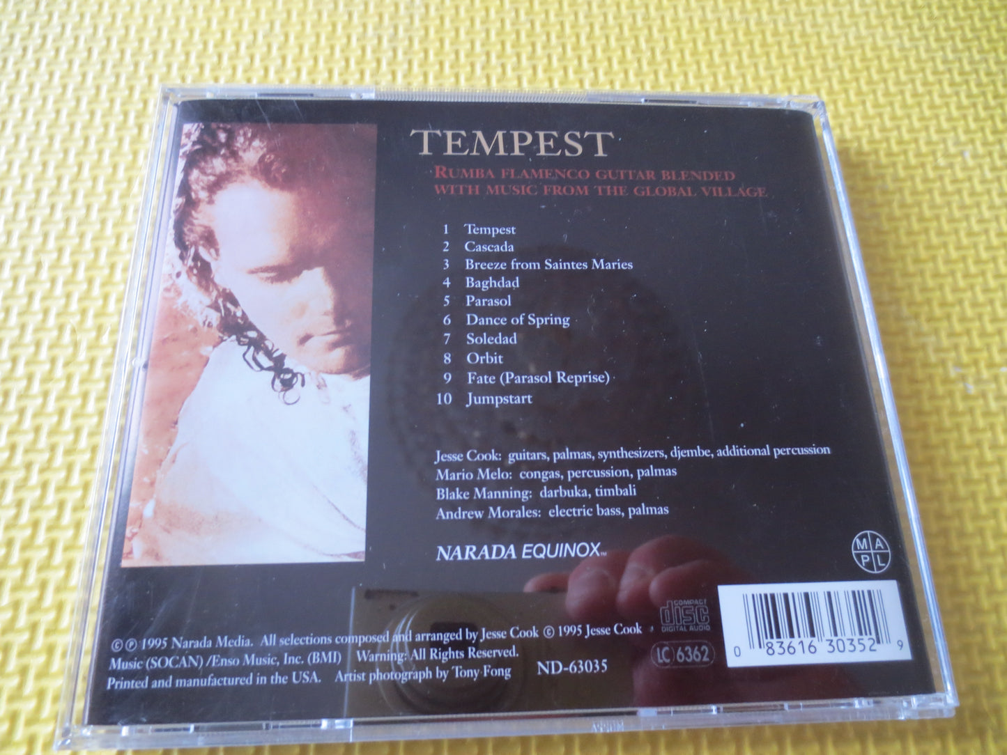 JESSE COOK, TEMPEST, Jesse Cook Cd, Jesse Cook Albums, Jesse Cook Music, Jesse Cook Songs, Flamenco Guitar, 1995 Compact Discs