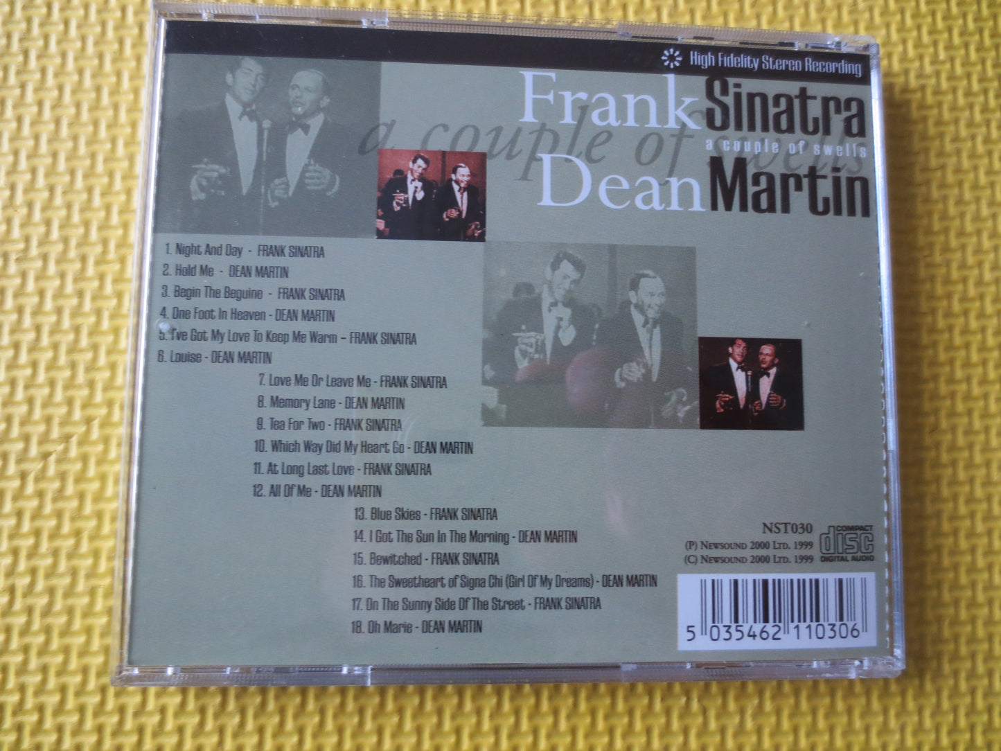 FRANK SINATRA, DEAN Martin, A Couple of Swells, Frank Sinatra Cd, Greatest Hits Cd, Jazz Cd, Jazz Lp, Cds, Jazz Compact Discs