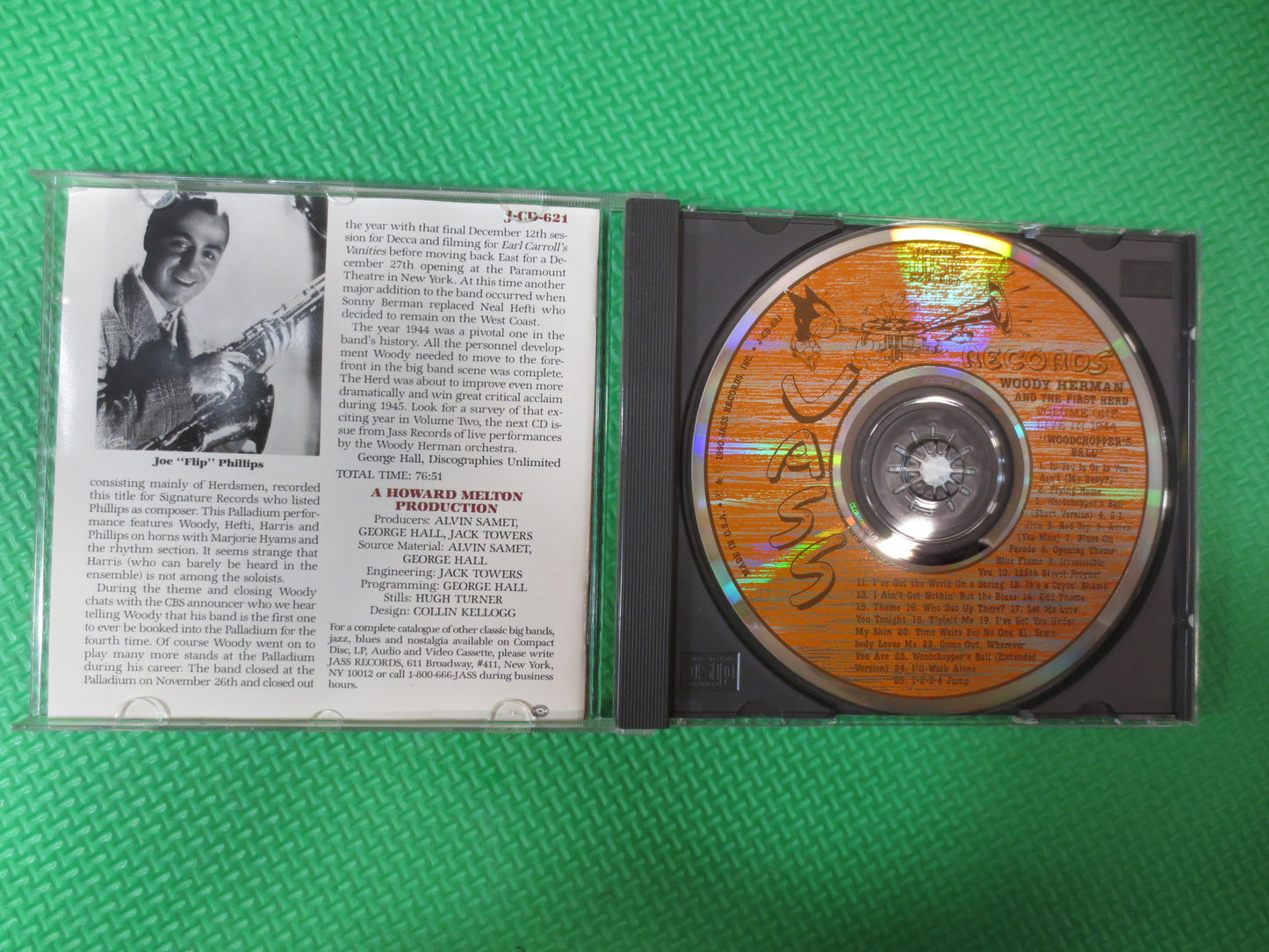 WOODY HERMAN, WOODCHOPPER's Ball, Woody Herman Cd, Jazz Cd, Jazz Music Cd, Jazz Music Album, Band Music Cd, 1990 Compact Disc