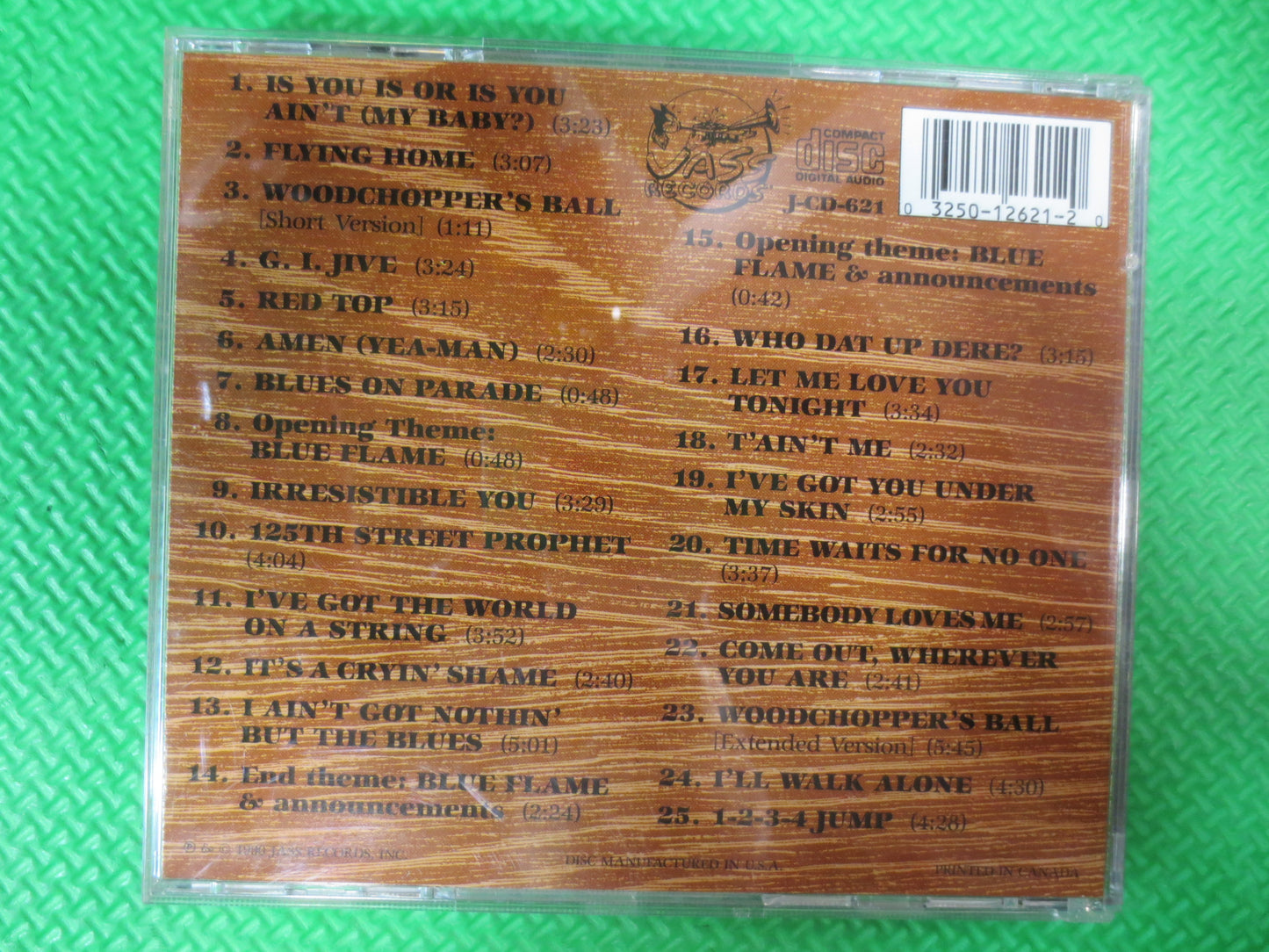 WOODY HERMAN, WOODCHOPPER's Ball, Woody Herman Cd, Jazz Cd, Jazz Music Cd, Jazz Music Album, Band Music Cd, 1990 Compact Disc