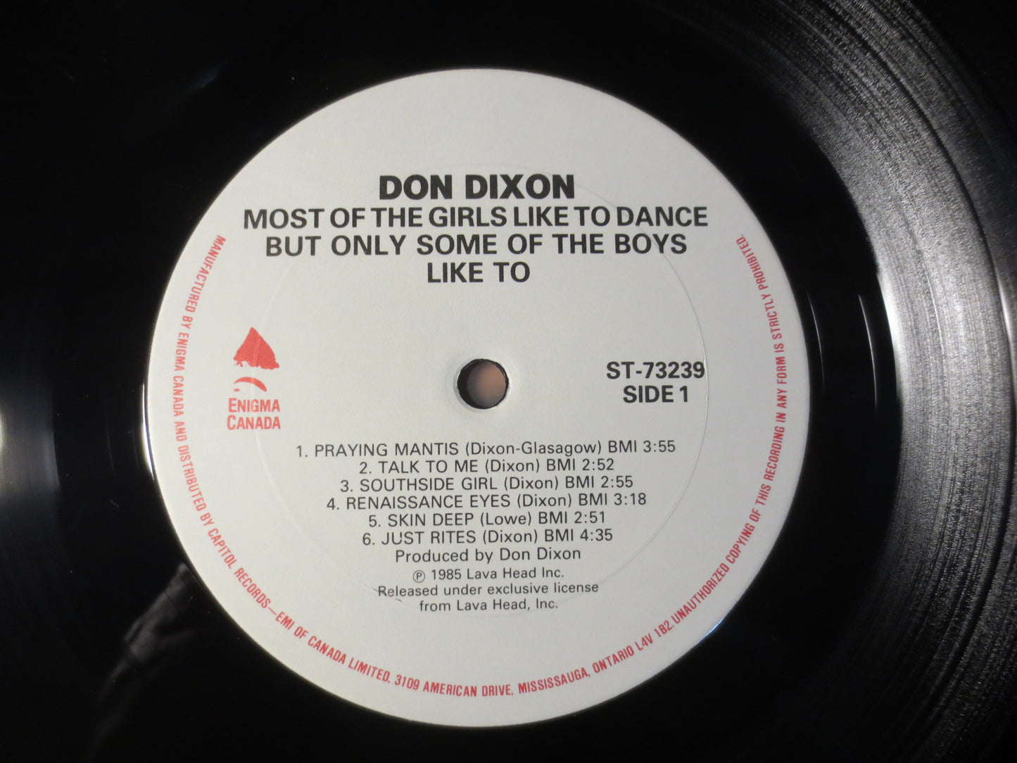 DON DIXON, Most of the GIRLS, Rock Record, Don Dixon Record, Don Dixon Album, Don Dixon Lp, Vinyl Lp, Lps, 1985 Records