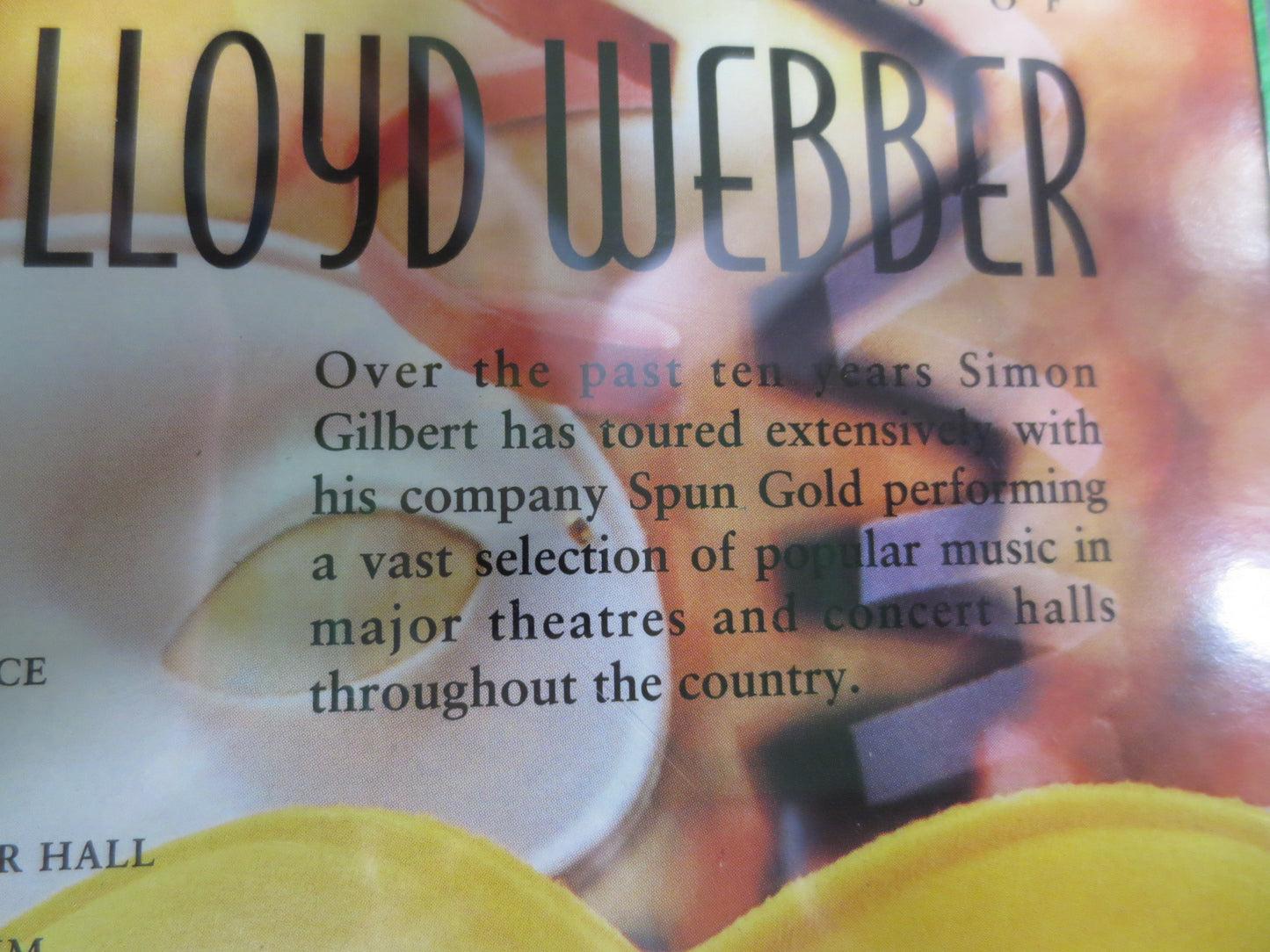 ANDREW LLOYD WEBBER, Simon Gilbert, Simon Gilbert Cd, Opera Cd, Opera Compact Disc, Opera Lp, Opera Album, 1999 Compact Disc