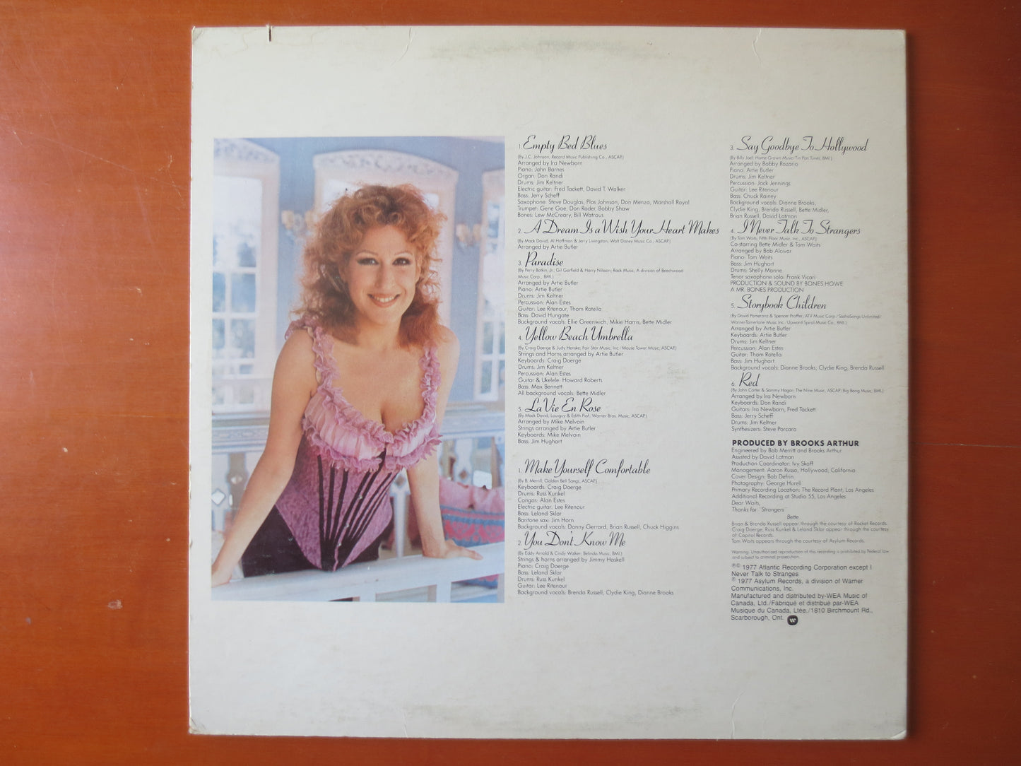 BETTE MIDLER, Broken BLOSSOM, Bette Midler Records, Bette Midler Albums, Record Albums, lps, Pop Music, Vinyl, 1977 Records