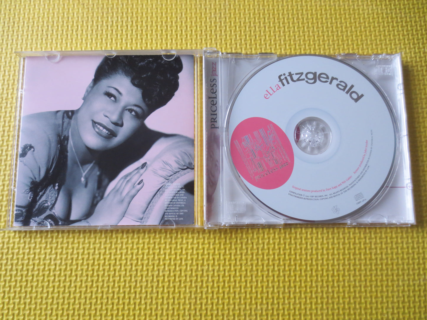 ELLA FITZGERALD, Priceless JAZZ, Ella Fitzgerald Cd, Jazz Music Cd, Jazz Compact Disc, Big Band Cd, Swing Music Cd, Jazz Cd