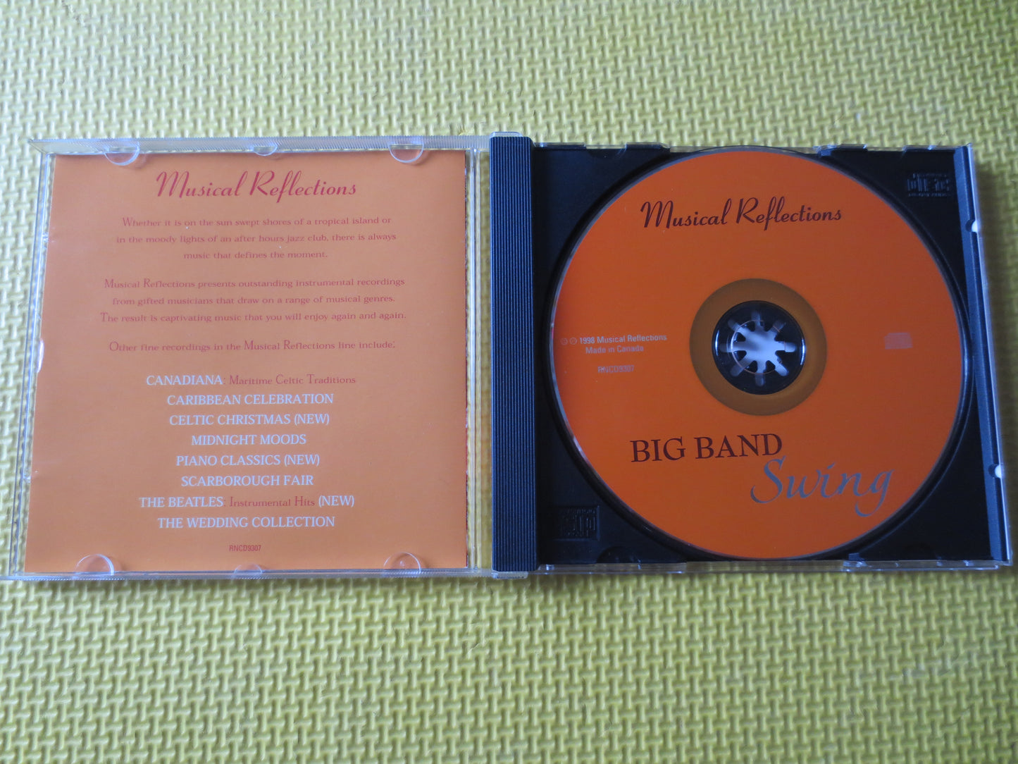 BIG BAND SWING, Big Band Cd, Swing Cd, Jazz Cd, Swing Music Cd, Jazz Music Cd, Swing Albums, Band Music Cds, 1998 Compact Disc