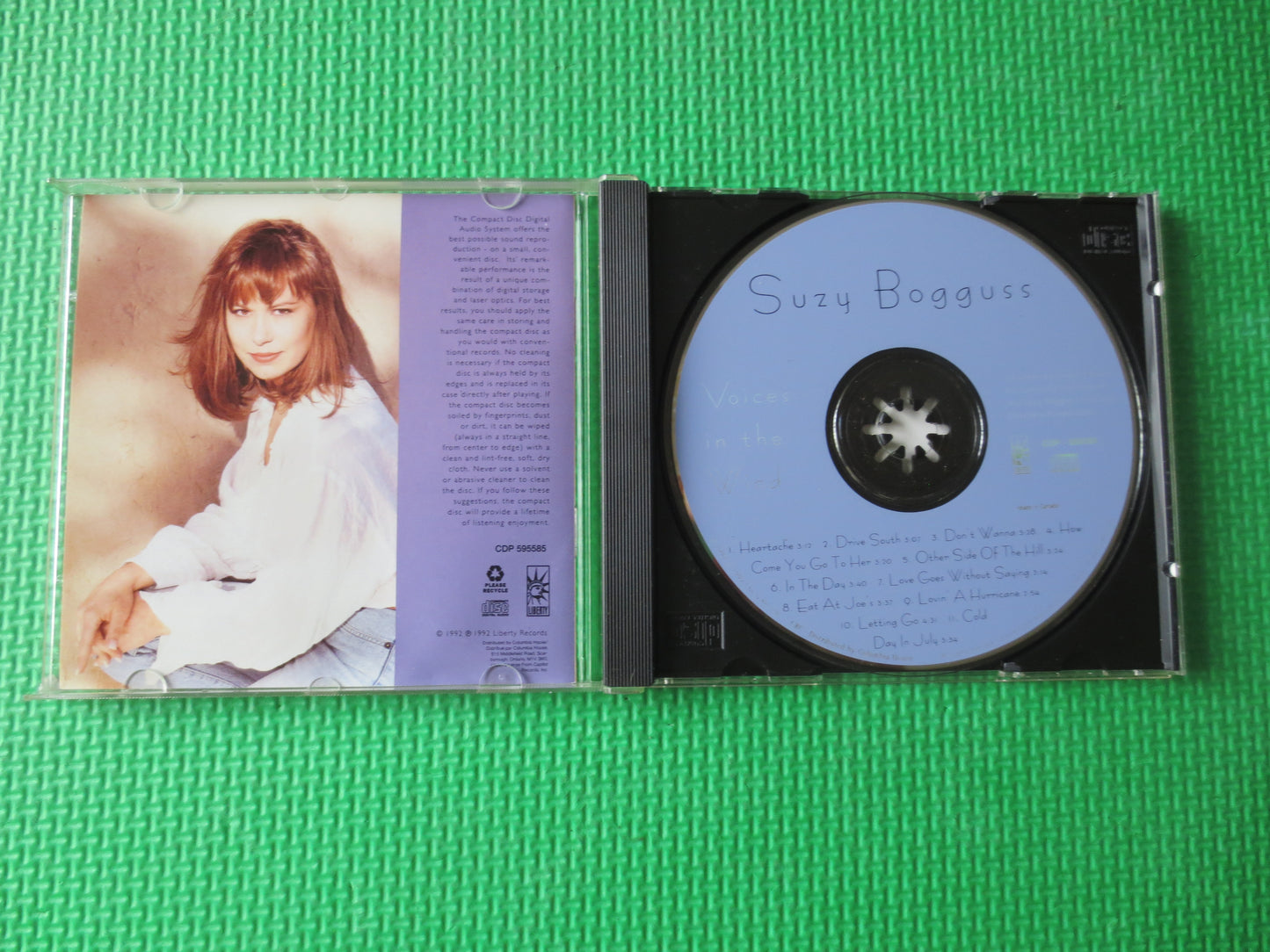 SUZY BOGGUSS, VOICES in the Wind, Country Music Cd, Suzy Bogguss Cd, Music Cd, Country Cd, Suzy Bogguss lps, 1992 Compact Disc