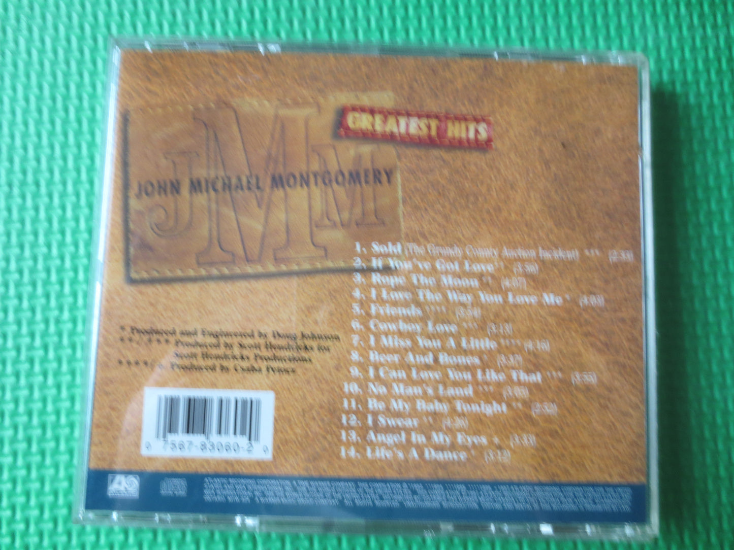 JOHN MICHAEL MONTGOMERY, Greatest Hits Cds, Country Cds, Music Cds, Classic Country Cds, Country Music Cd, 1997 Compact Discs