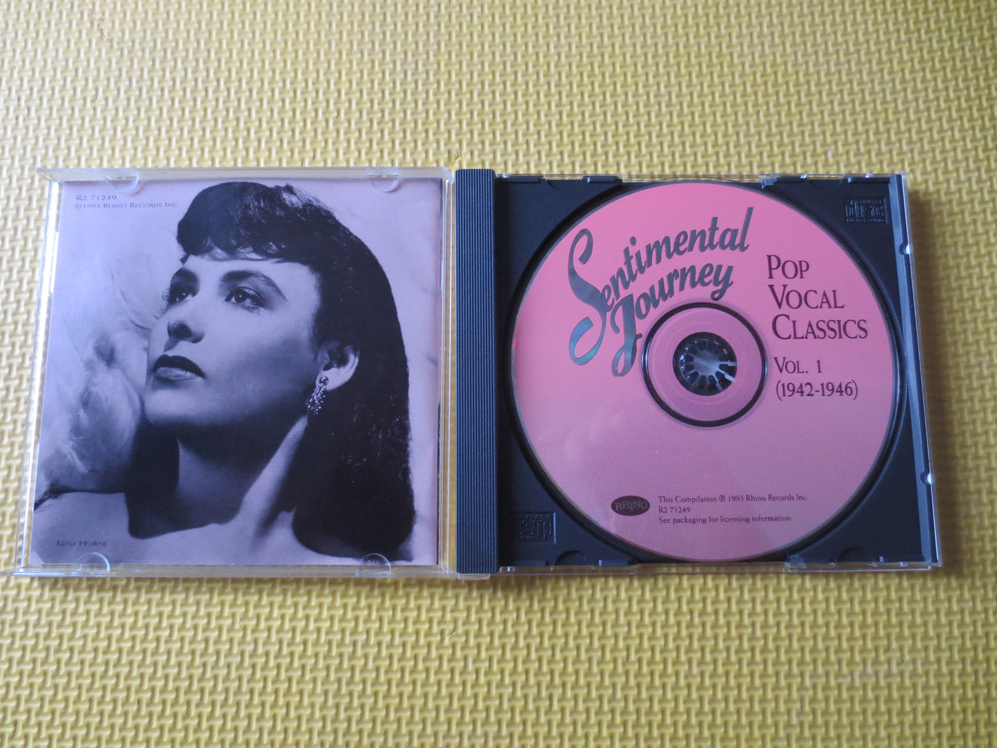 SENTIMENTAL JOURNEY, Vol 1 and 2, Vocal CLASSICS,  Cds, Vintage Music Cd, Jazz Cd, Swing Albums, Vocal Cds, 1993 Compact Disc