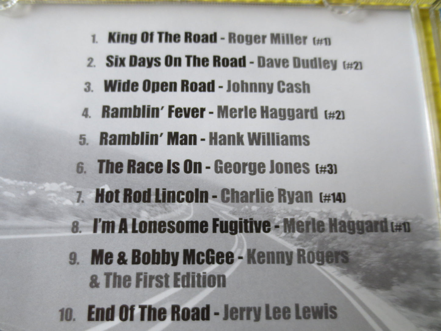 COUNTRY SONGS For the Open ROAD, Jerry Lee Lewis Cd, Johnny Cash Cd, Country Cd, Charlie Ryan Cd, Classic Country Cd, Country lp