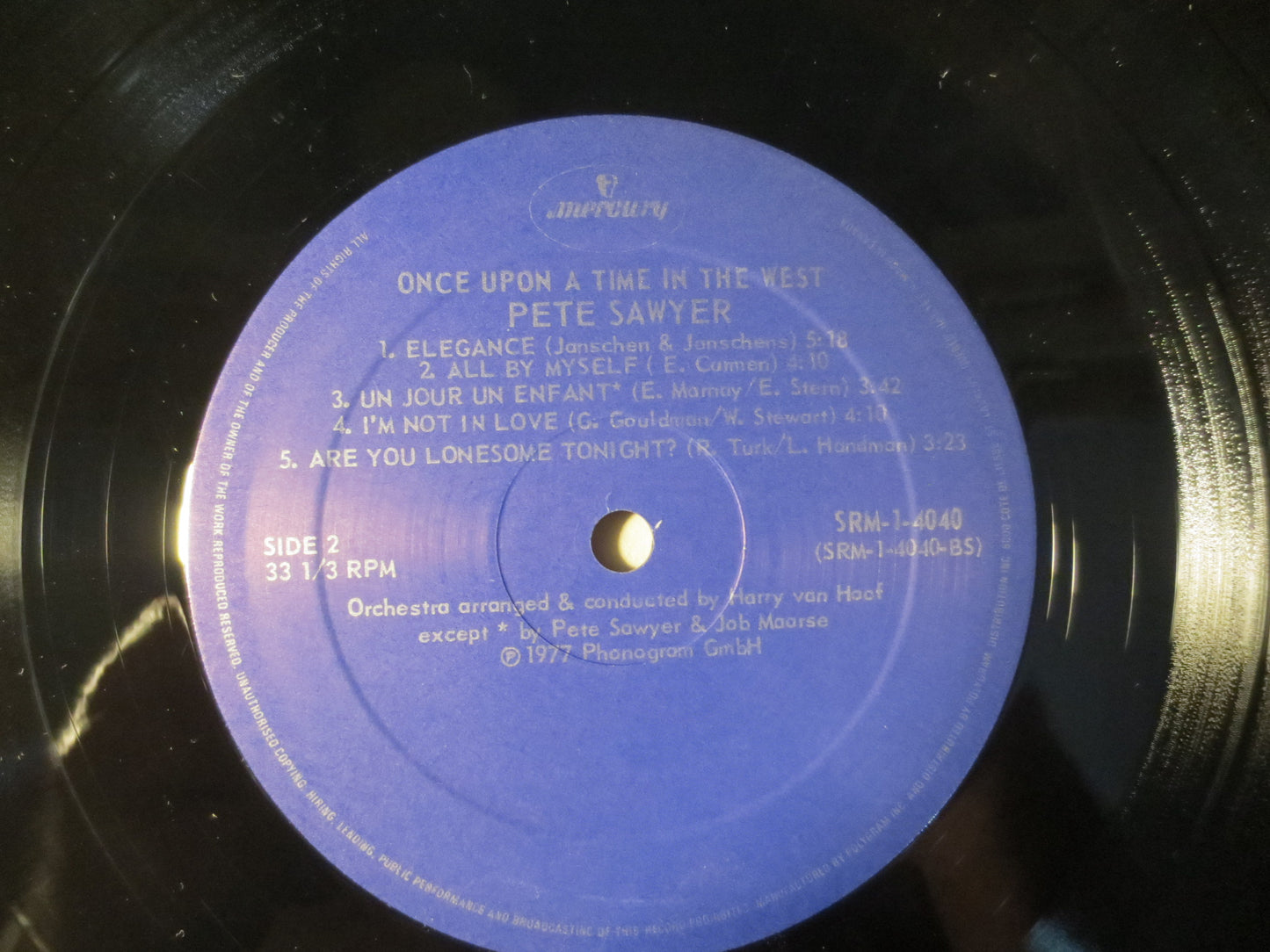 PETE SAWYER, Once Upon a Time in the West, Pete Sawyer Album, Pete Sawyer Vinyl, Pete Sawyer LP, Vinyl, 1982 Records