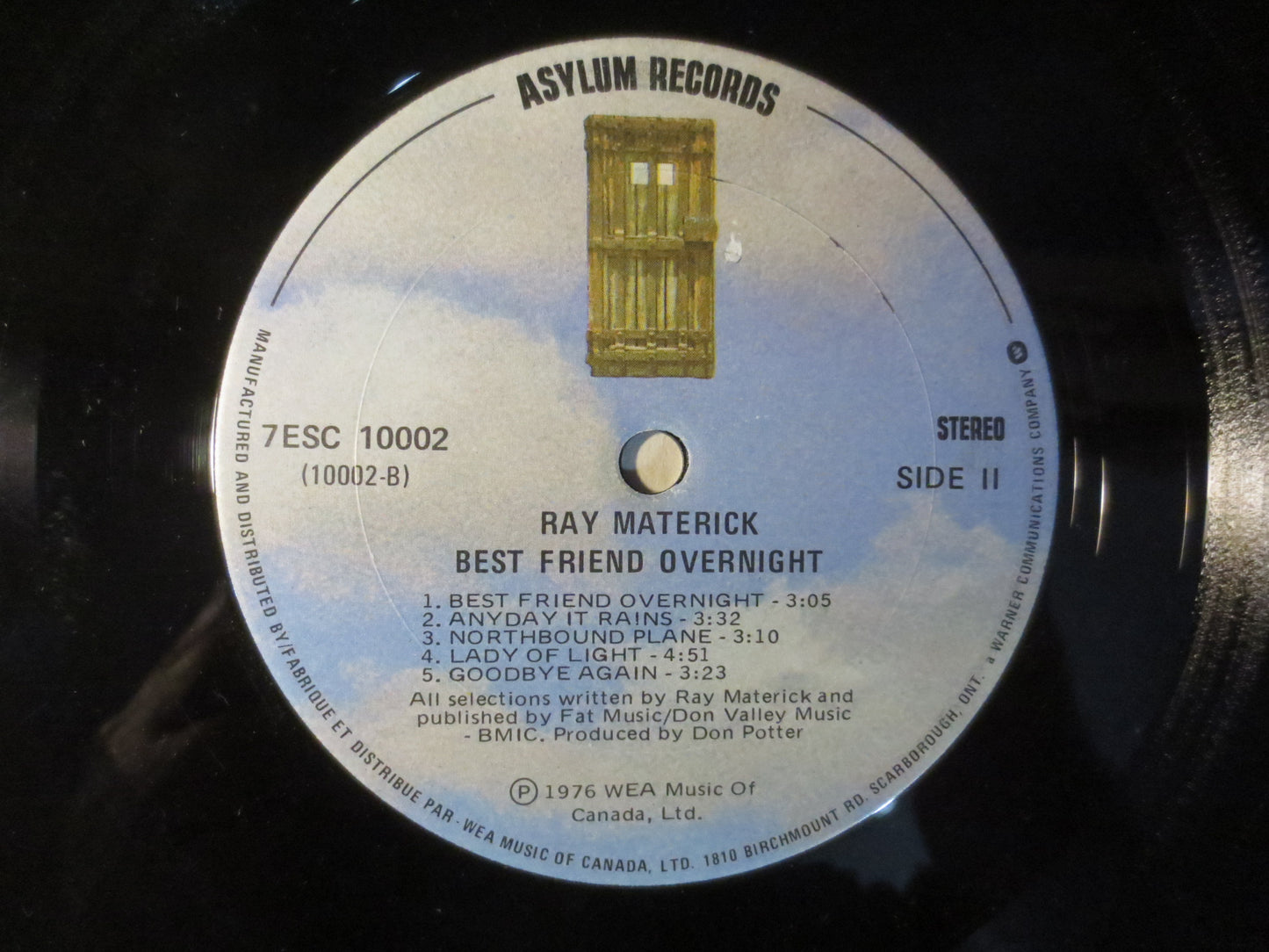 RAY MATERICK, Best FRIEND Overnight, Pop Record, Ray Materick Record, Ray Materick Album, Ray Materick Lp, Lps, 1975 Records