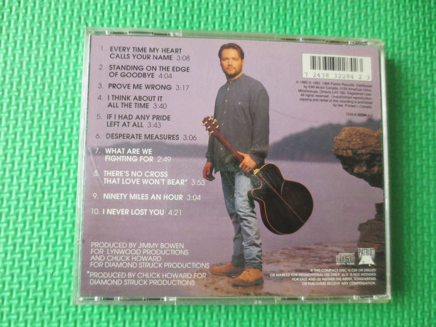 JOHN BERRY, STANDING on the Edge, Country Cds, John Berry Cds, Classic Country Cds, Country Music Cd, Cds, 1994 Compact Discs