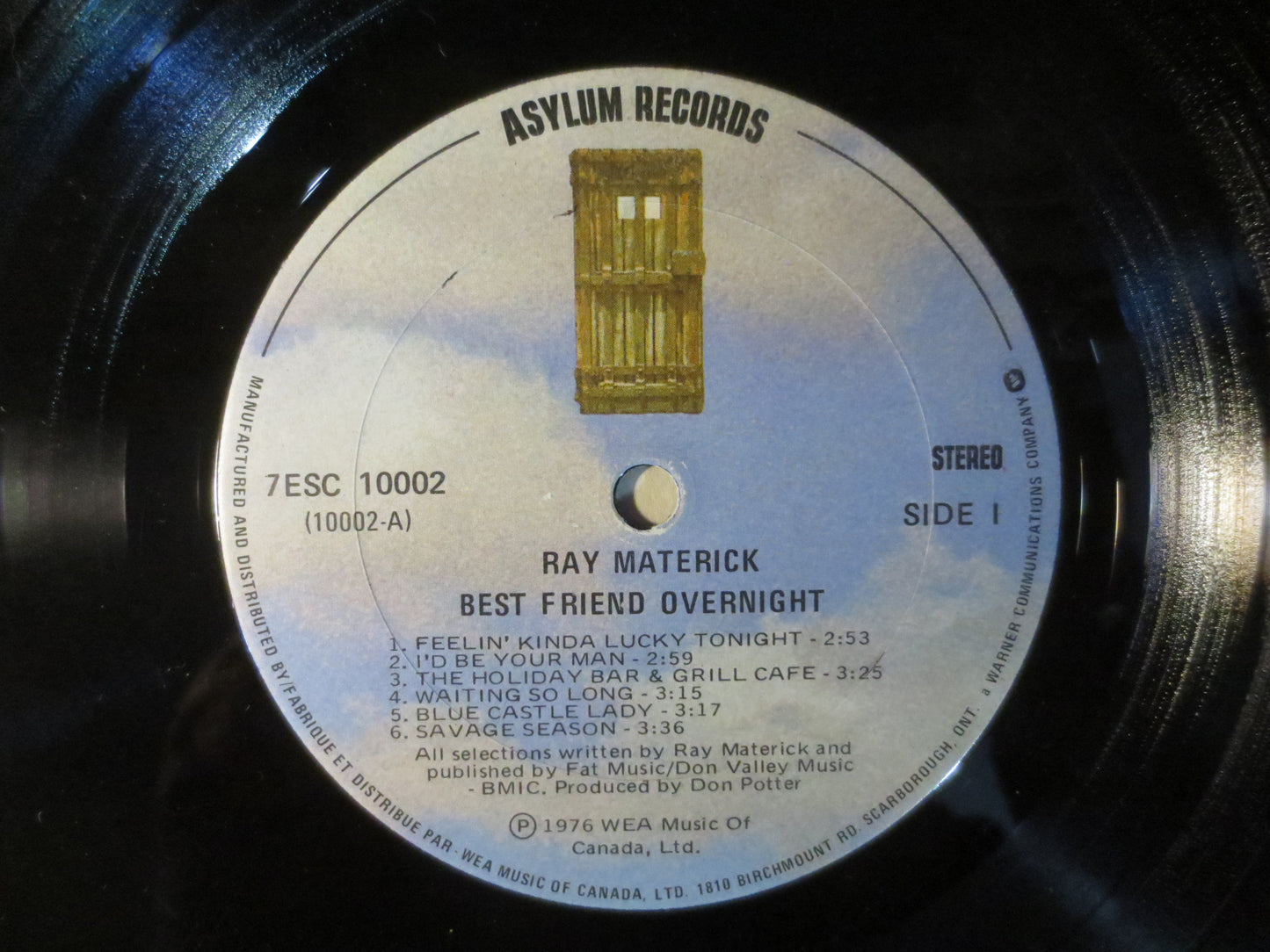 RAY MATERICK, Best FRIEND Overnight, Pop Record, Ray Materick Record, Ray Materick Album, Ray Materick Lp, Lps, 1975 Records