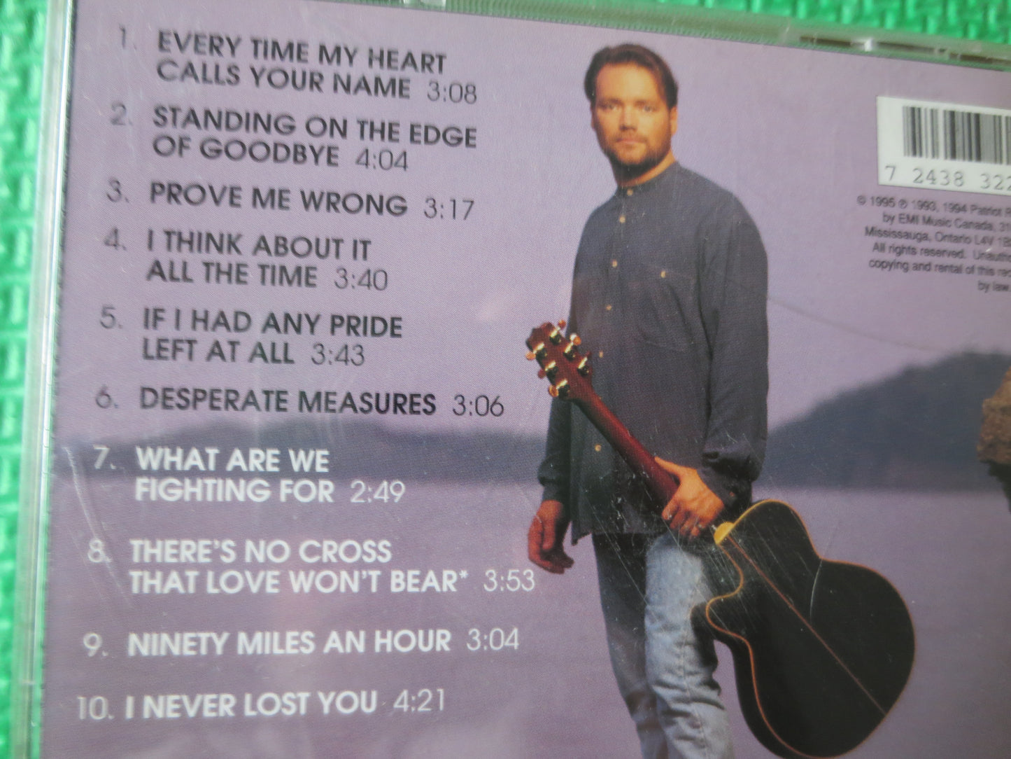 JOHN BERRY, STANDING on the Edge, Country Cds, John Berry Cds, Classic Country Cds, Country Music Cd, Cds, 1994 Compact Discs