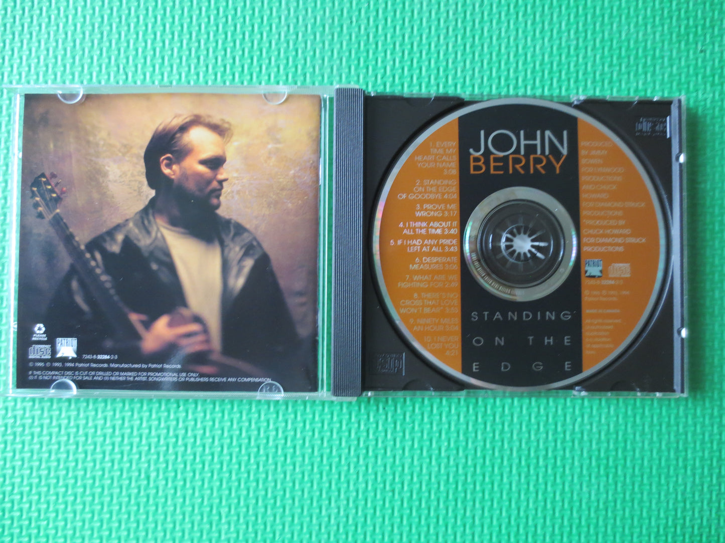 JOHN BERRY, STANDING on the Edge, Country Cds, John Berry Cds, Classic Country Cds, Country Music Cd, Cds, 1994 Compact Discs