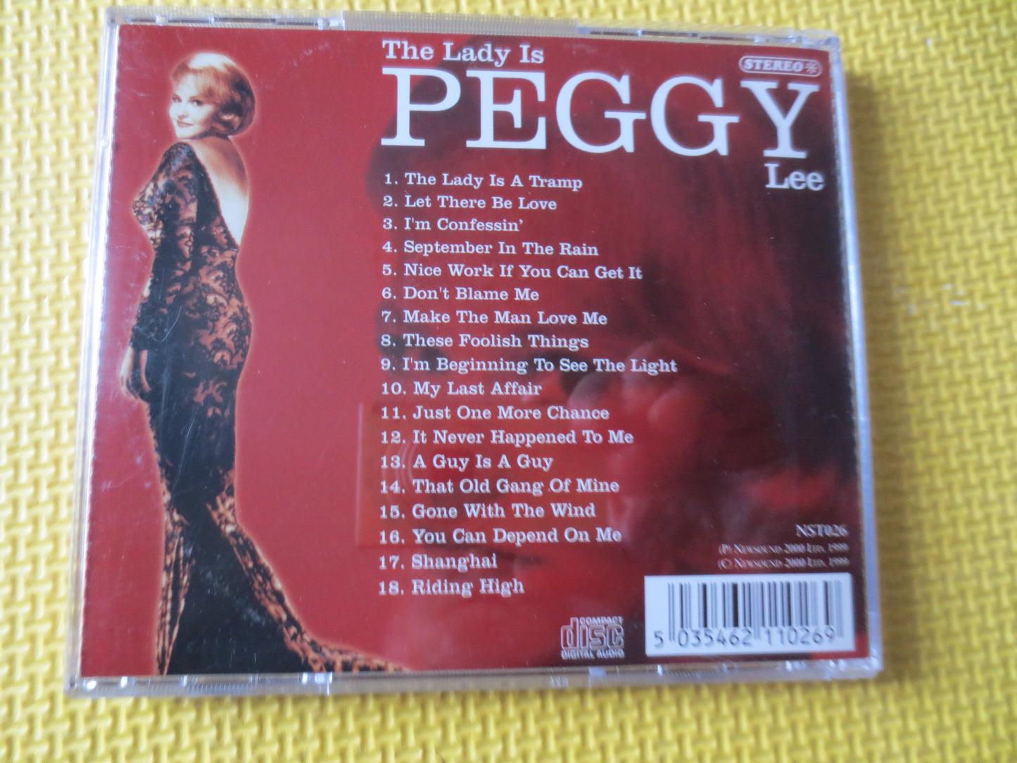PEGGY LEE, The Lady is Peggy Lee, Peggy Lee Cd, Jazz Cd, Jazz Music Cd, Peggy Lee Lp, Music Cd, Vocal Cds, Compact Disc Music