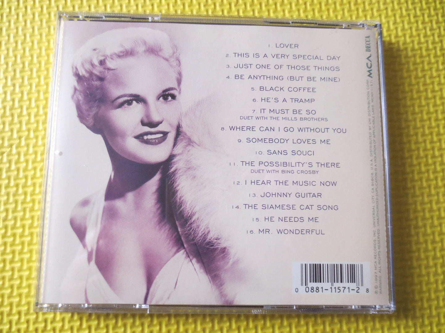 PEGGY LEE, The DECCA Years, Peggy Lee Cd, Jazz Cd, Jazz Music Cd, Peggy Lee Lp, Music Cd, Country Cd, Cds, Compact Disc Music