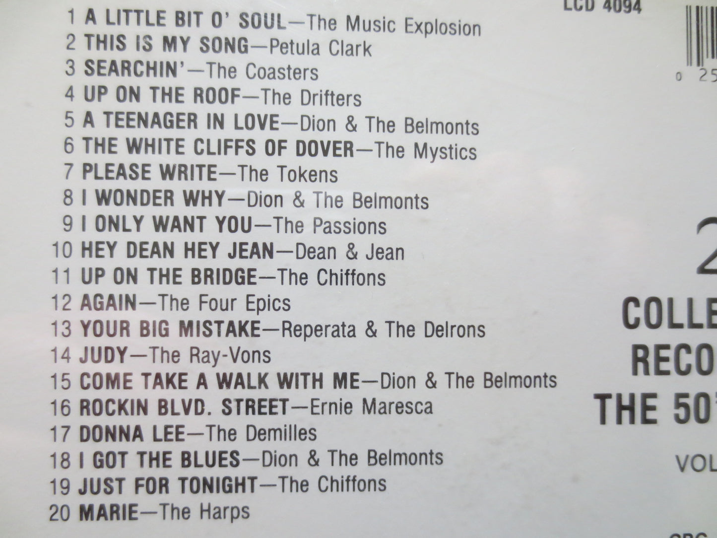 20 COLLECTORS Record, Rock Cd, Rock Compact Disc, Rock Album, Cd Rock, Classic Rock Cd, Music Cd, 1989 Compact Discs