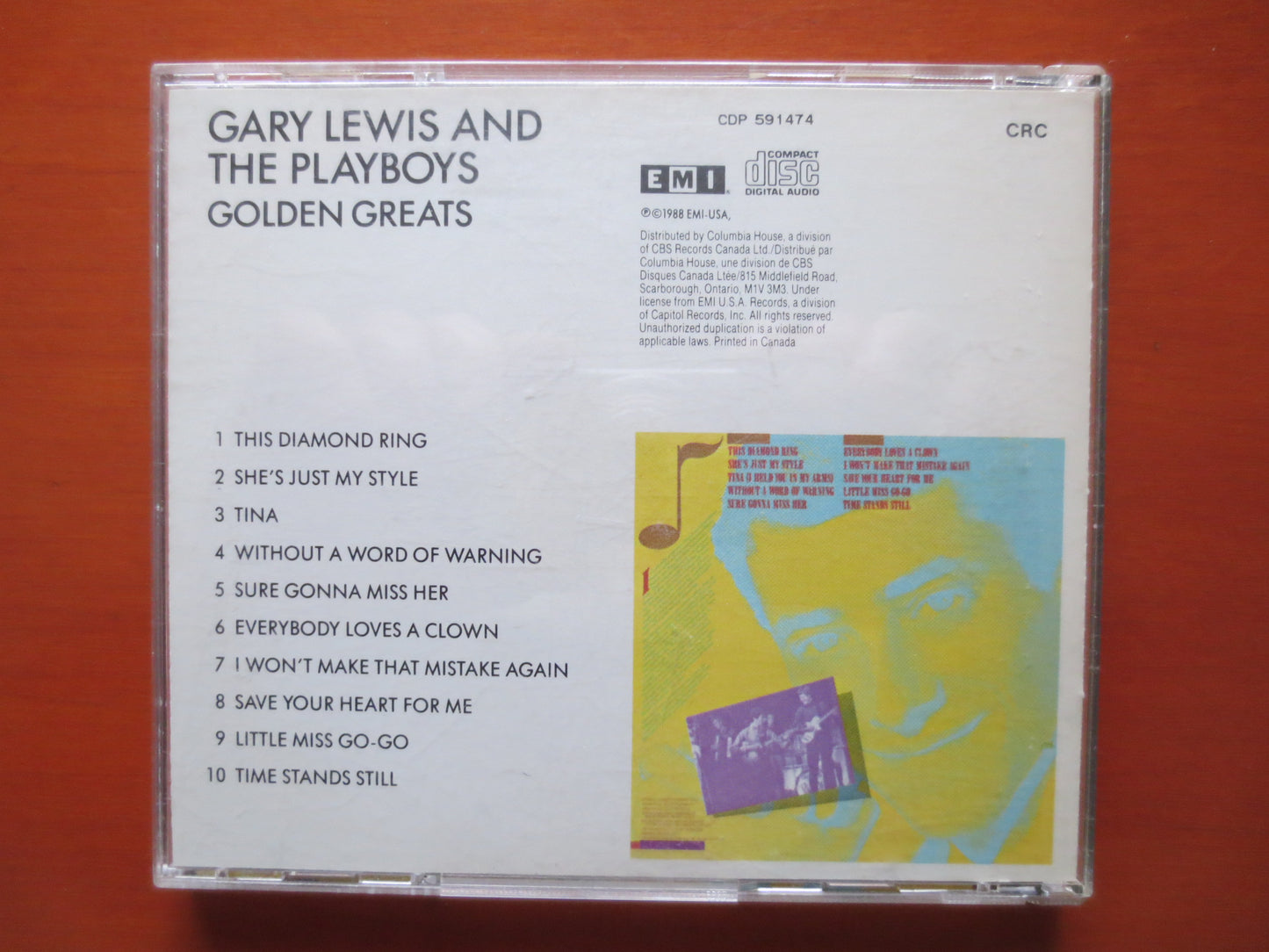 GARY LEWIS, GOLDEN Greats, Gary Lewis Cd, Gary Lewis Album, Gary Lewis Lp, Rock Cd, Classic Rock Cd, 1988 Compact Discs