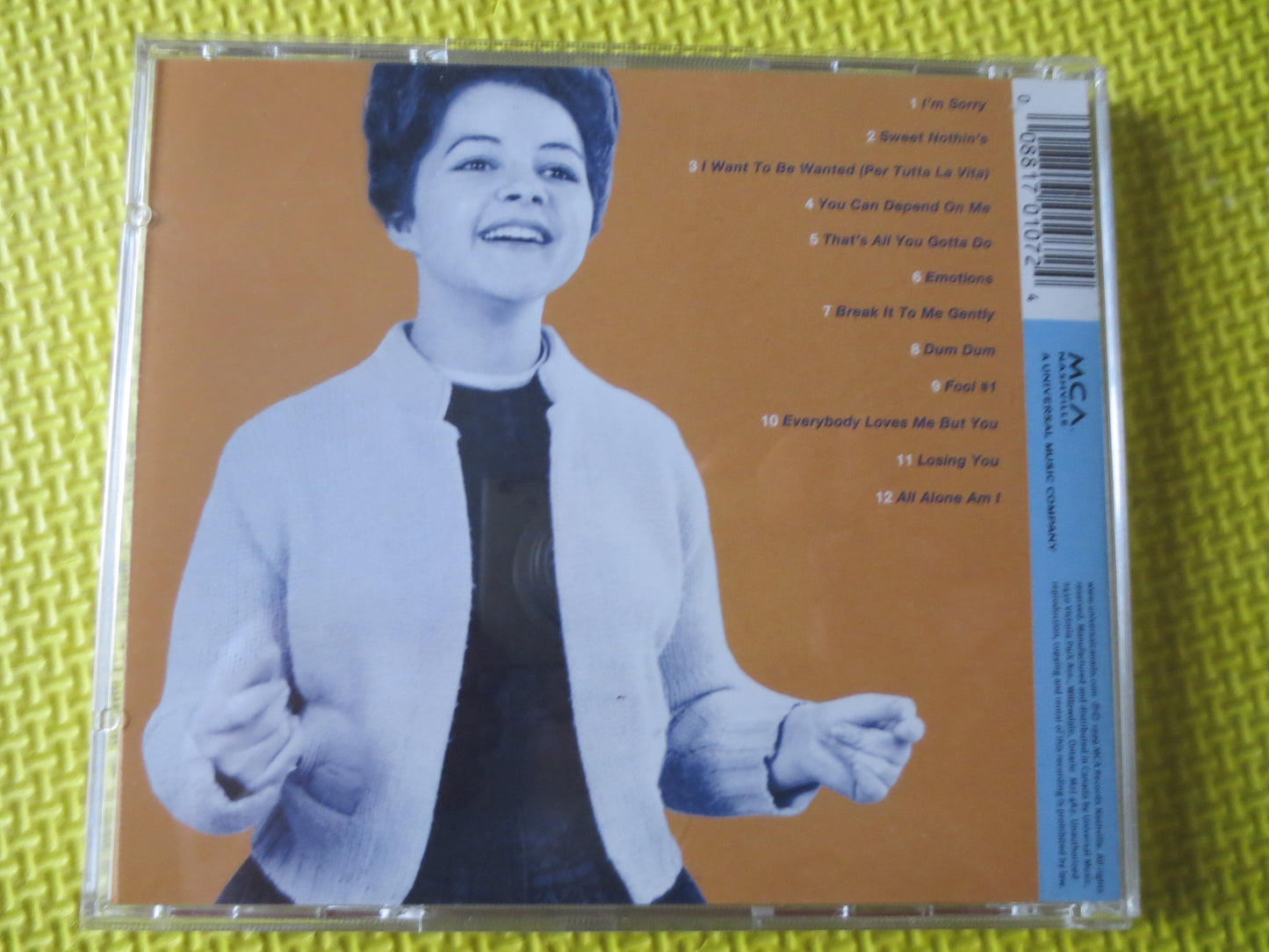 BRENDA LEE, BEST of Cd, Brenda Lee Cd, Classic Pop Cd, Pop Music Cd, Brenda Lee Album, Pop Lp, Brenda Lee Lp, 1999 Compact Disc