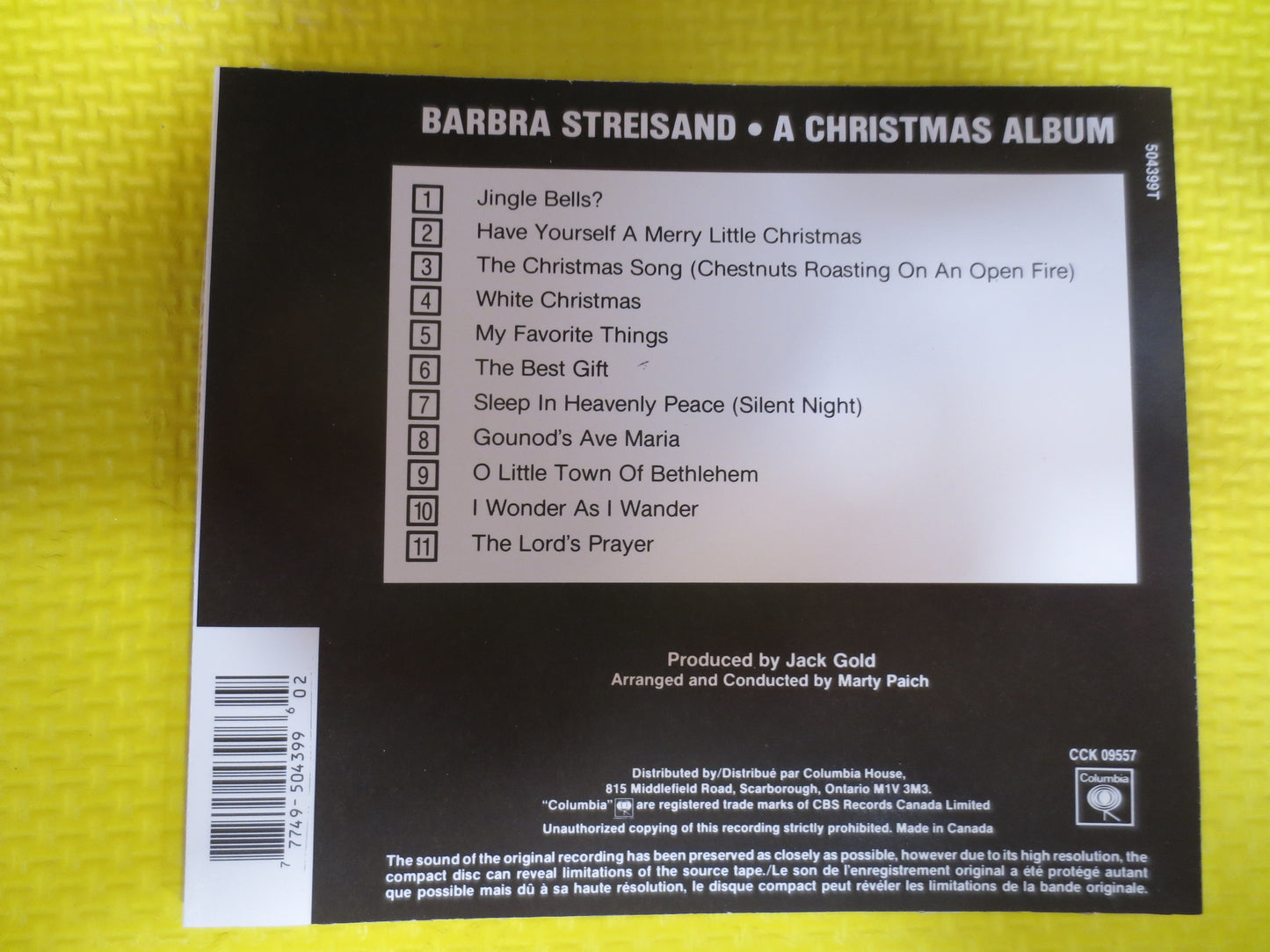 BARBRA STREISAND, CHRISTMAS Cd, Barbra Streisand Lp, Christmas, Music Cd, Christmas Music Cd, Christmas Songs, Compact Discs