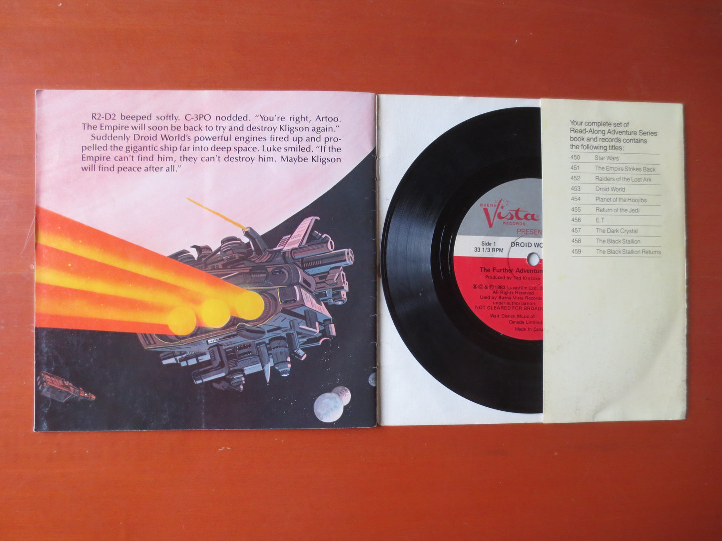 STAR WARS, Kids Record, DROID World, Childrens lps, Star Wars lp, Childrens Album, Kids Album, Childrens Vinyl, 1983 Record