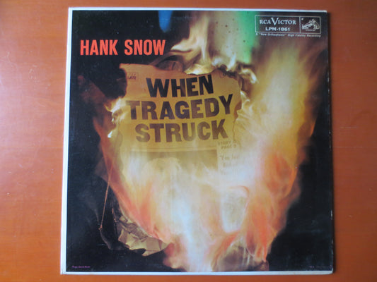 HANK SNOW, When Tragedy Struck, HANK Snow Records, Hank Snow Albums, Hank Snow Vinyl, Vintage Vinyl Lp, lps, 1959 Records