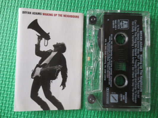 BRYAN ADAMS Tape, WAKING Up, Bryan Adams Album, Bryan Adams Music, Bryan Adams, Tape Cassette, Cassette, 1991 Cassette