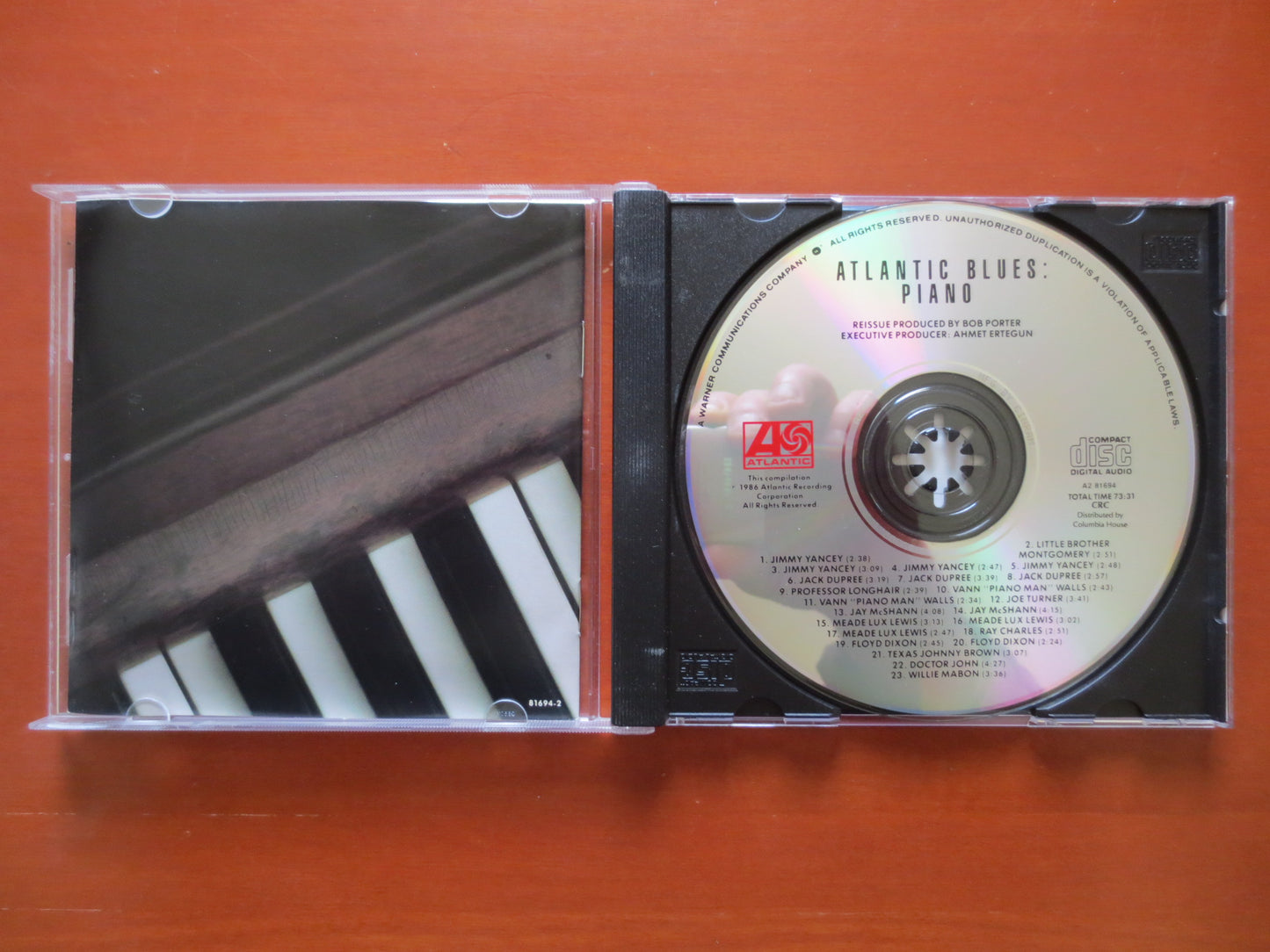 ATLANTA BLUES PIANO, Blues Cd, Piano Cd, Music Cd, Blues Music Cd, Boogie Woogie, Boogie Woogie Cd, Jazz Cd, 1986 Compact Disc