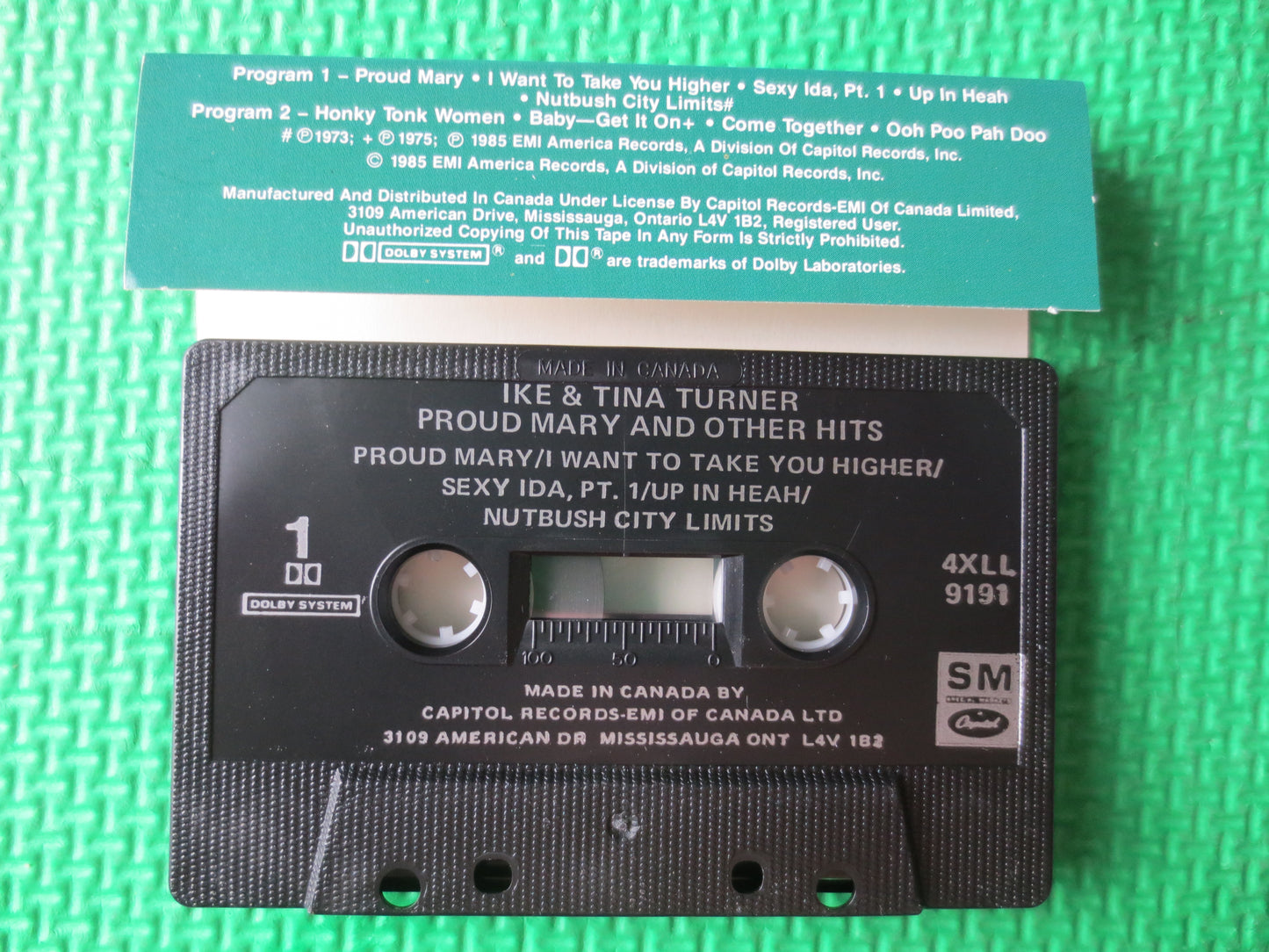 IKE and TINA TURNER, Ike Turner Tapes, Tina Turner Tapes, Tape Cassette, Pop Music Cassette, Music Tape, Tape, 1985 Cassette