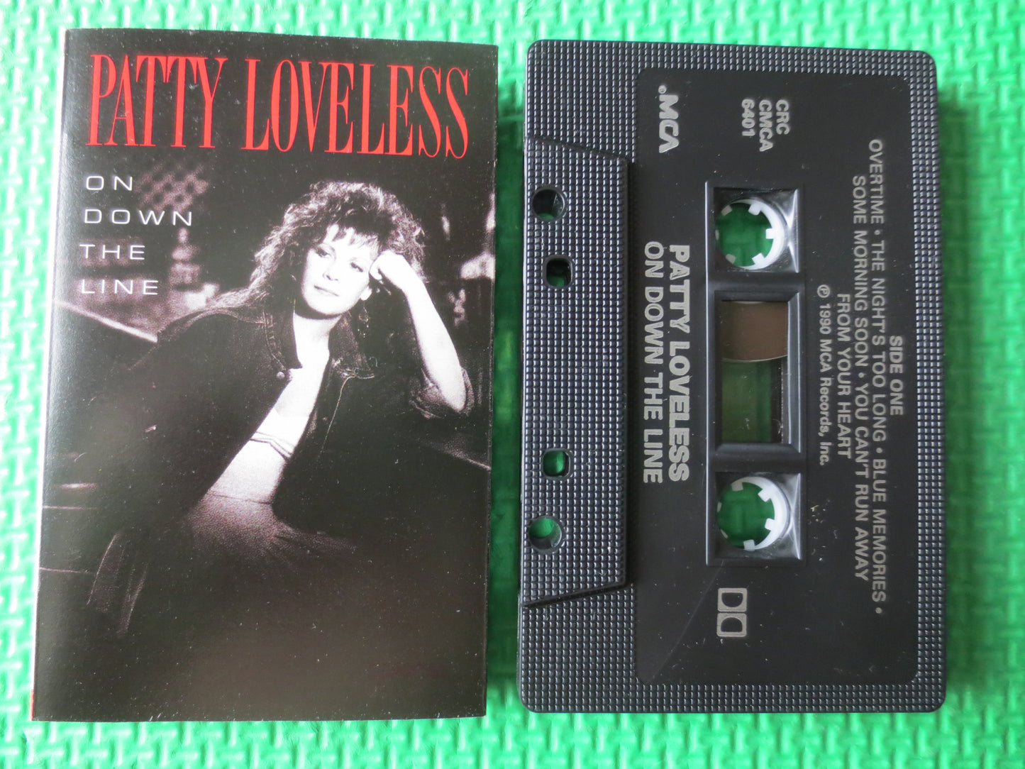 PATTY LOVELESS, On DOWN the Line, Patty Loveless Tape, Patty Loveless Album, Tapes, Tape Cassette, Cassette, 1990 Cassette