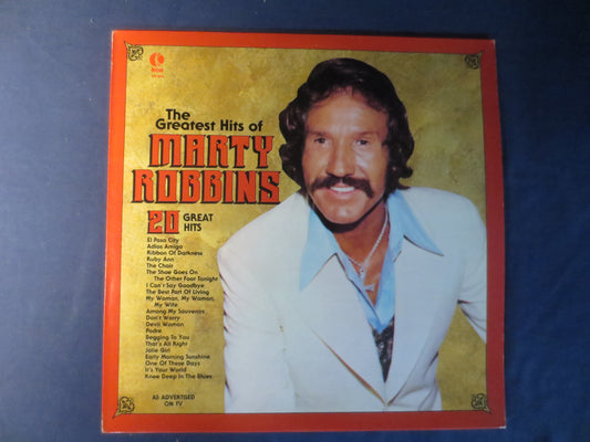 MARTY ROBBINS, The GREATEST Hits, Marty Robbins Albums, Marty Robbins Vinyl, Marty Robbins Lp, Vinyl Lp, 1977 Records