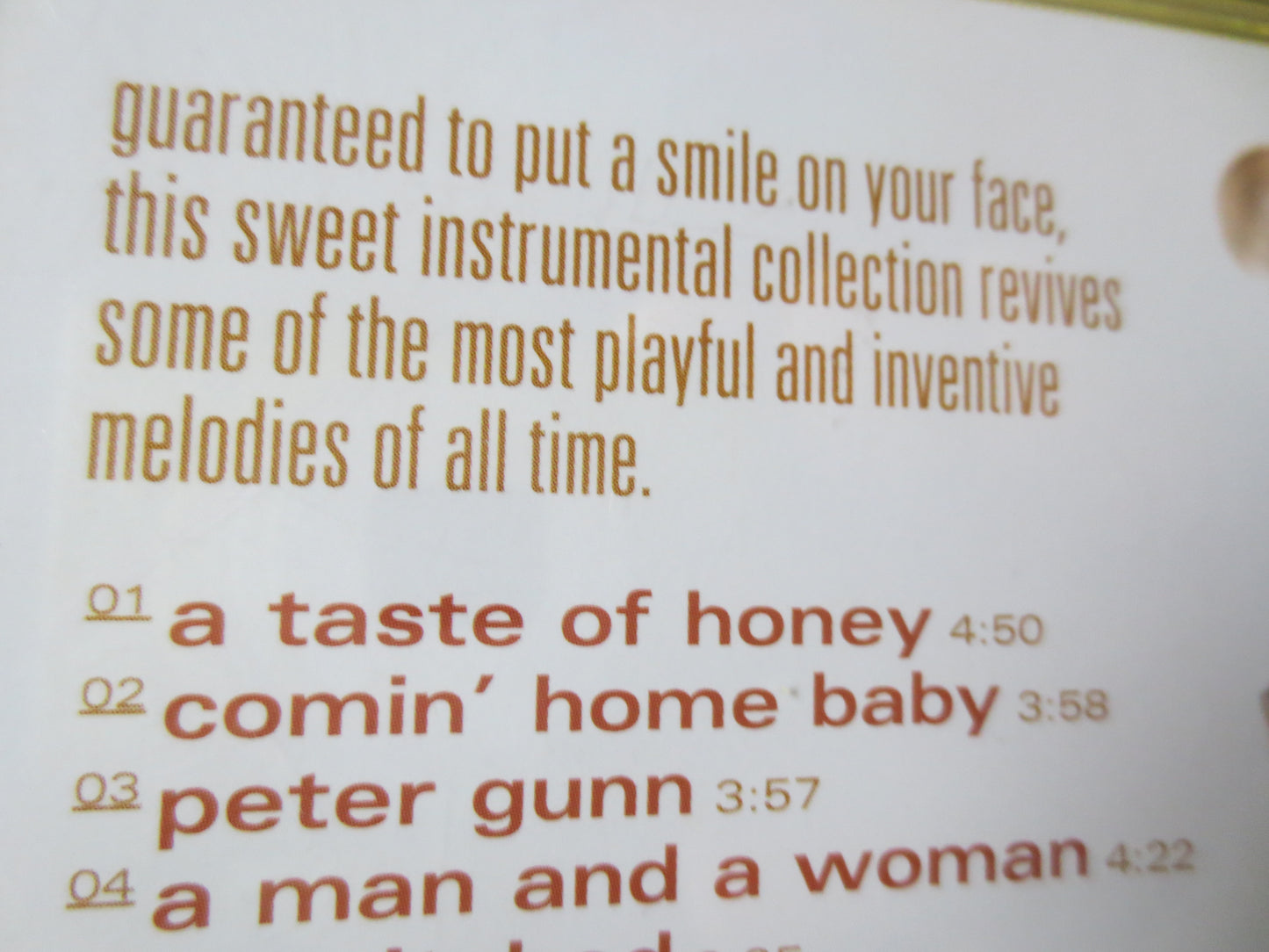 A TASTE of HONEY, INSTRUMENTAL Cd, Jazz Music Cd, Swing Music Cd, Big Band Cd, Orchestra Cd, Guido Luciani Cd, Cd, Compact Disc