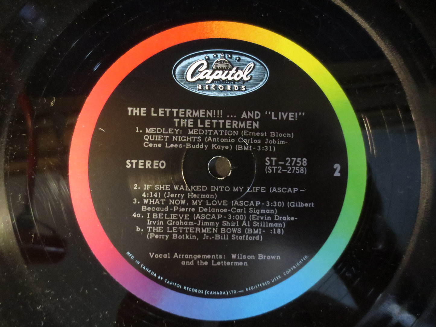 The LETTERMEN RECORD, and LIVE, The Lettermen Albums, The Lettermen Vinyl, The Lettermen Lp, Vinyl Records, 1967 Records