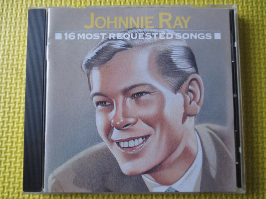 JOHNNIE RAY, 16 REQUESTED Songs, Johnnie Ray Cds, Pop Music Cds, Johnnie Ray Album, Cds, Johnnie Ray Lp, 1991 Compact Discs