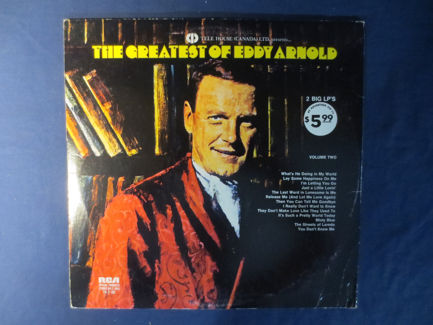 EDDY ARNOLD, The GREATEST of, Eddy Arnold Albums, Eddy Arnold Vinyl, Eddy Arnold Lp, Vinyl Records, Lp, 1973Records