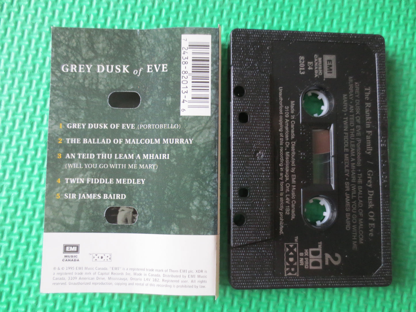 The RANKIN FAMILY, Grey Dusk of Eve, RANKIN Family Tapes, Rankin Family Album, Tapes, Tape Cassette, Cassette, 1995 Cassette