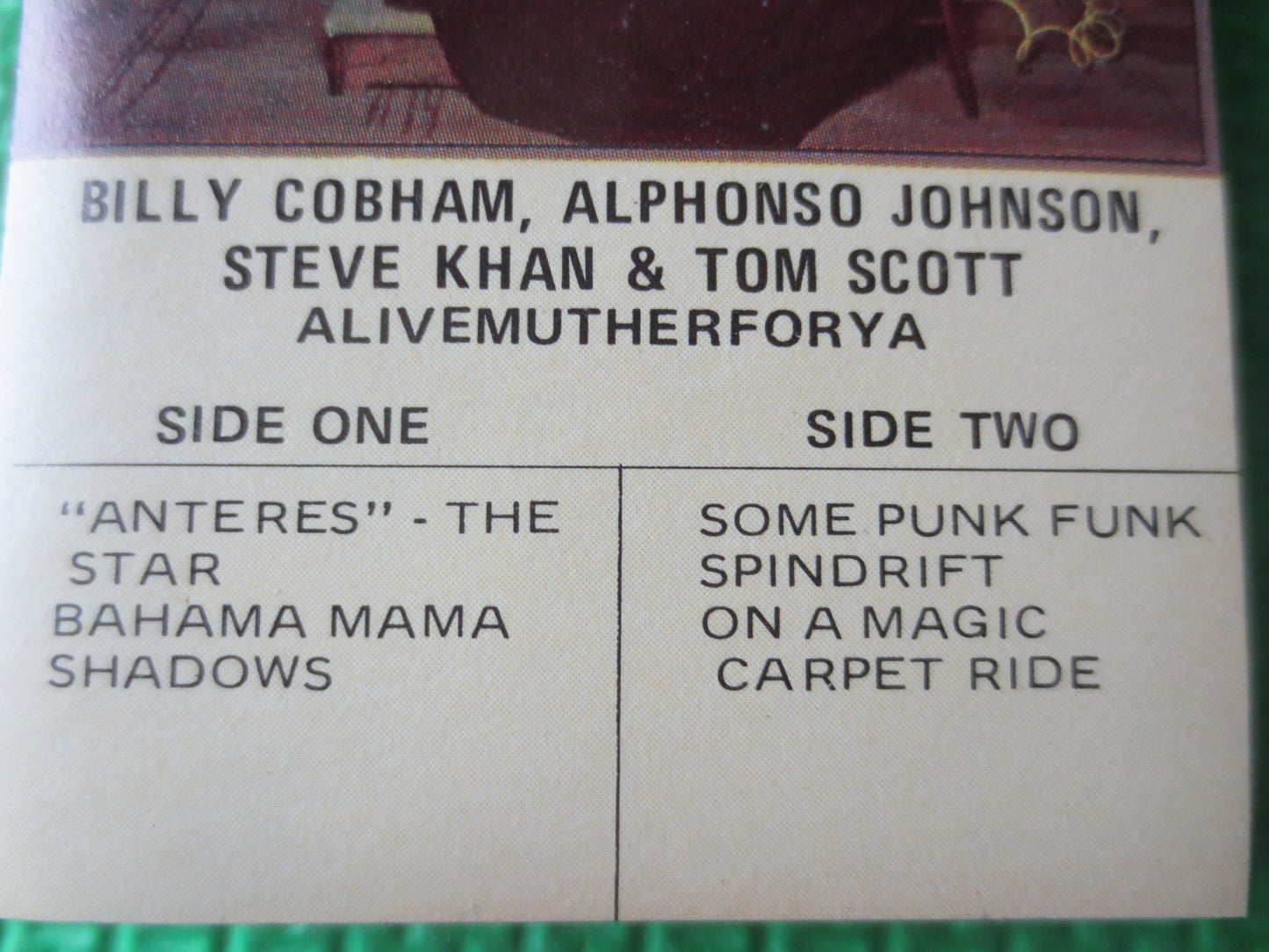 ALIVEMUTHERFORYA, BILLY COBHAM, Tape Cassette, Reggae Cassette, Reggae Tapes, Reggae lp, Tom Scott Cassettes, 1978 Cassette