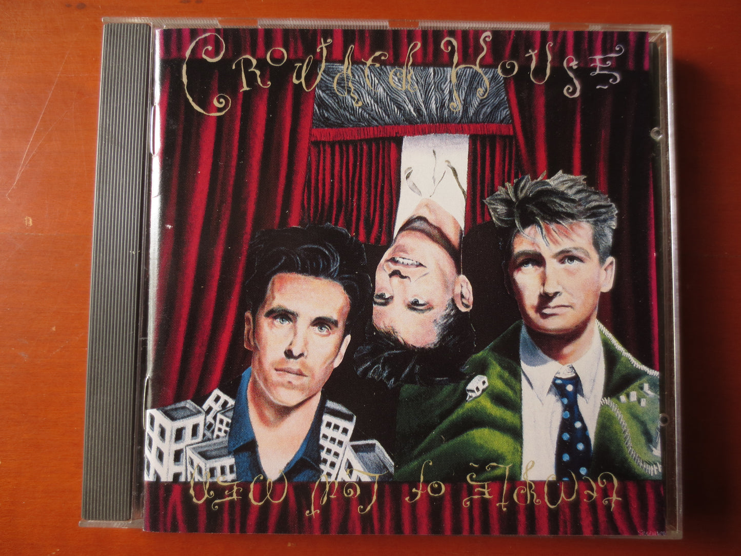 CROWED HOUSE, Temple of Low Men, CROWDED House Cd, Crowded House Lp, Music Cd, Rock Music Cd, Pop Cd, Rock, 1988 Compact Disc