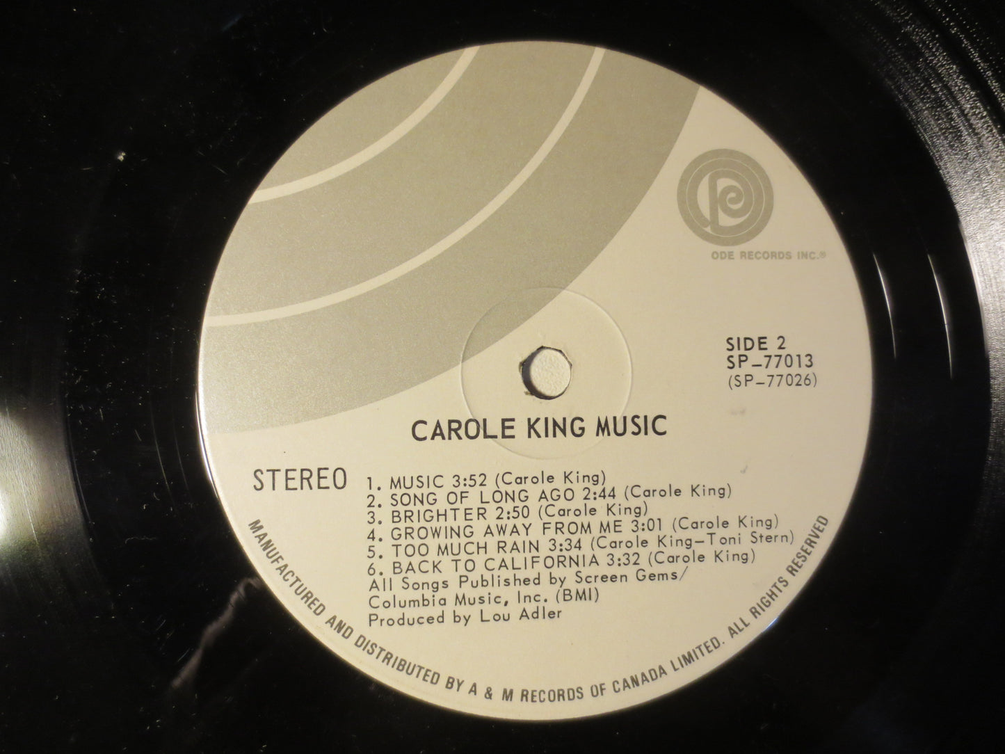 CAROLE KING, Wrap Around JOY, Carole King Record, Carole King Album, Carole King Lp, Folk Records, Folk Album, 1974 Records