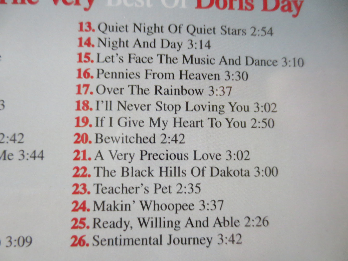 DORIS DAY, DAYDREAMING, Doris Day Cds, Jazz Music Cd, Doris Day Albums, Music Cd, Doris Day Songs, Pop Cds, 1997 Compact Discs